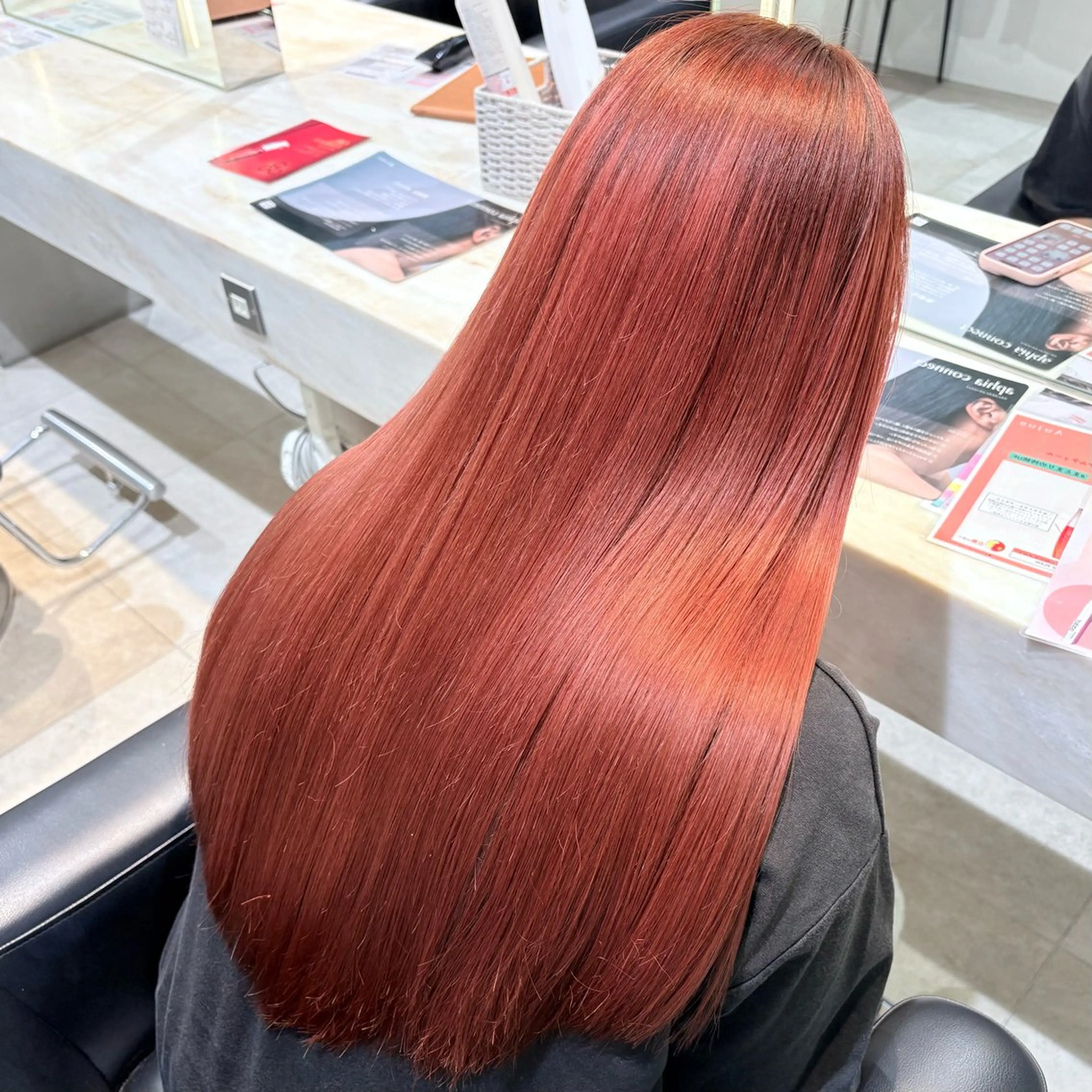 ロング パーマ 縮毛矯正 縮毛矯正/Wカラー /アレンジ🌙あまにのヘアスタイル