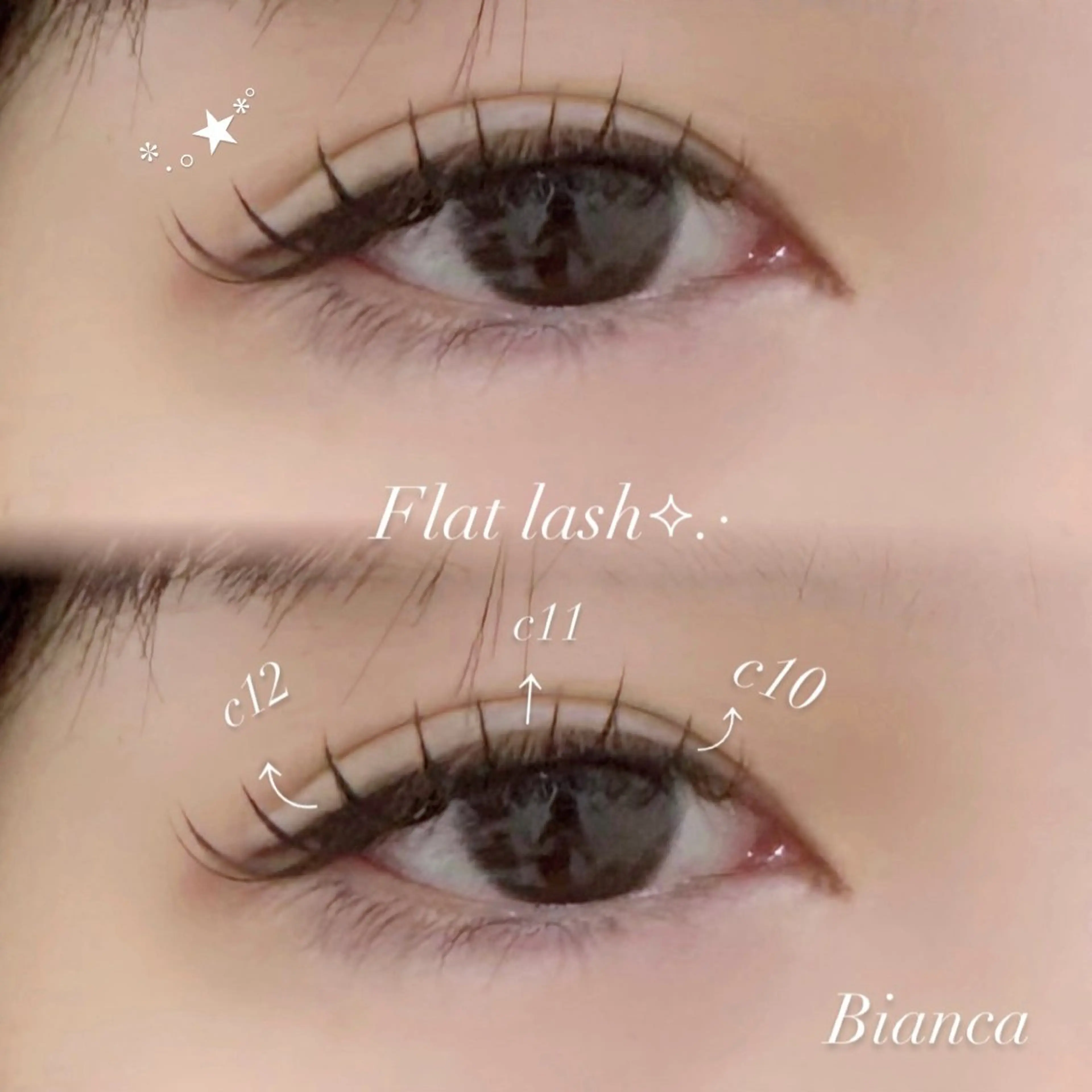 マツエク・マツパ Bianca 荻窪 RINAのマツエク・マツパデザイン