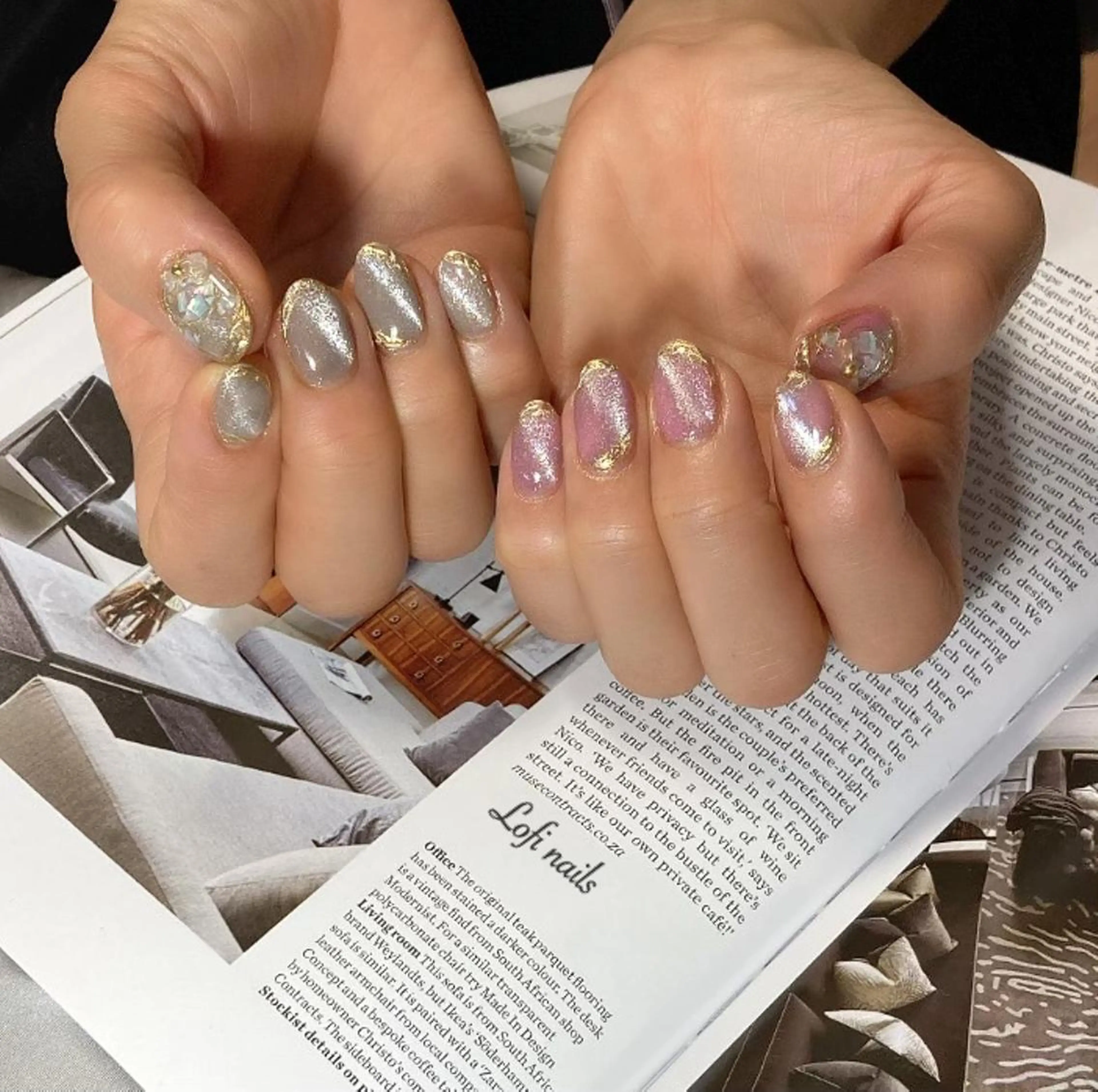 ミディアム ネイル Lofi nails ゆきこのネイルデザイン