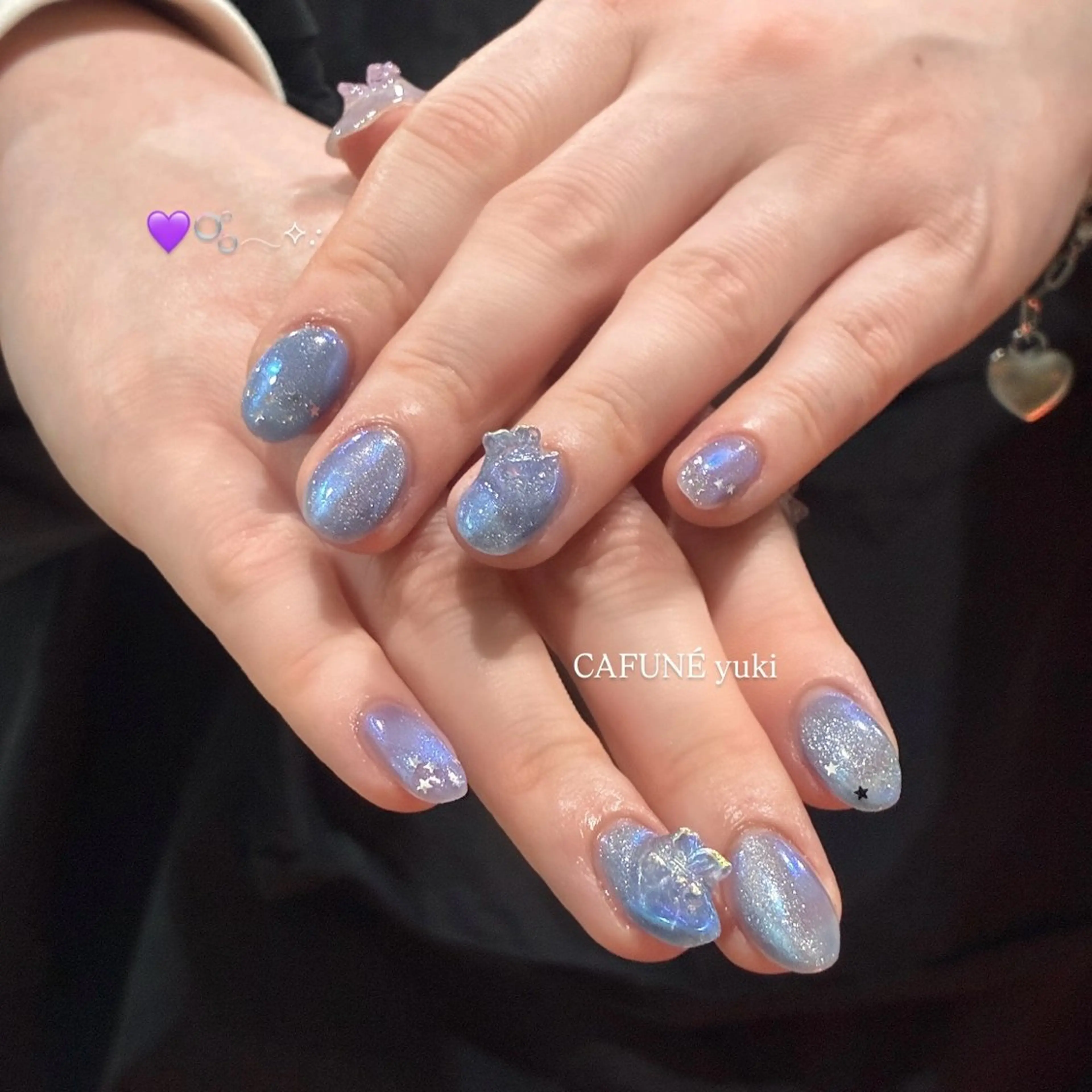 ネイル ハンドネイル 🎼CAFUNÉ_ TOKYO.•*¨のネイルデザイン