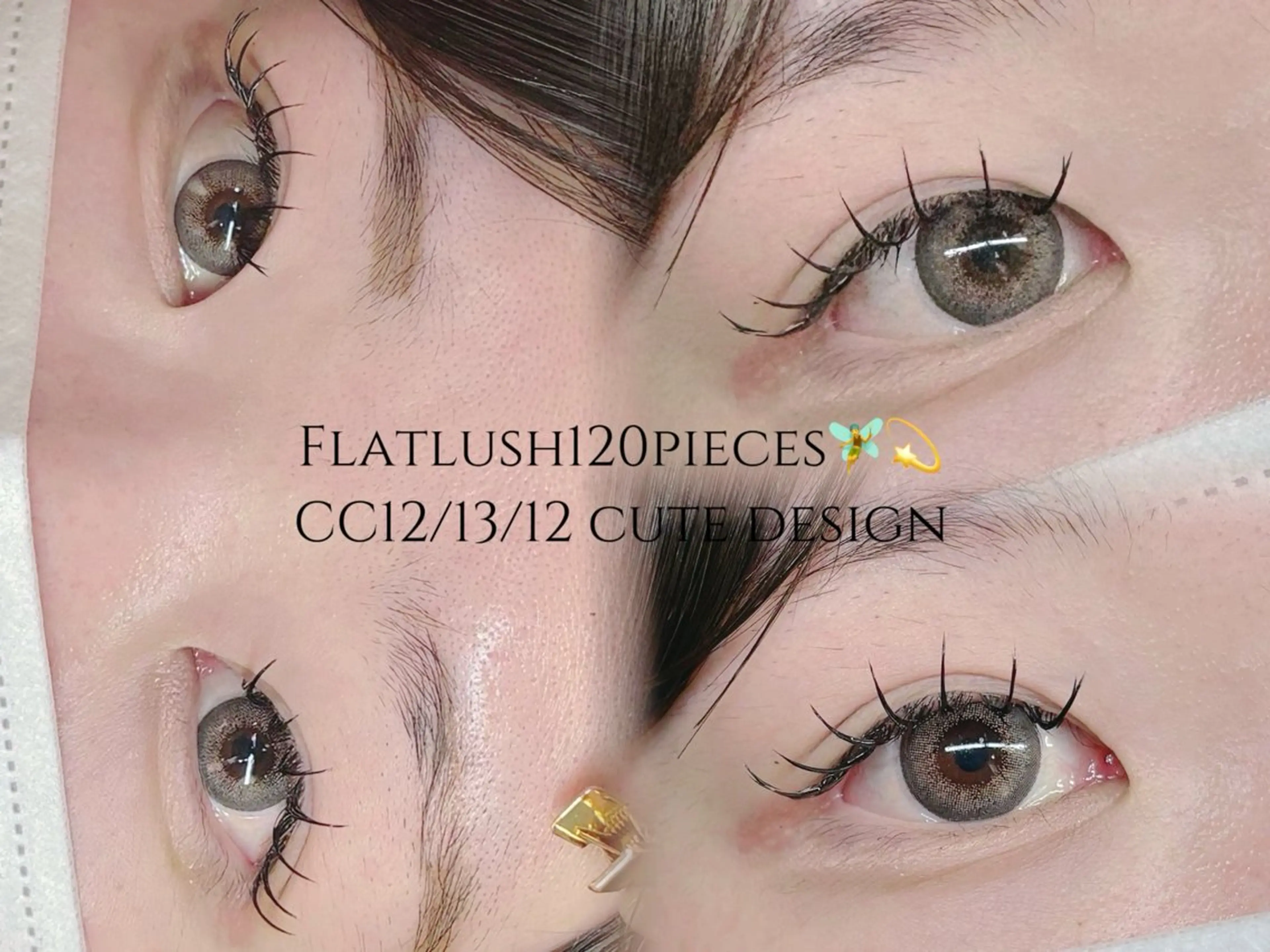 マツエク・マツパ フラットラッシュ 束感👀エクステ 🍒Izumi👀のマツエク・マツパデザイン