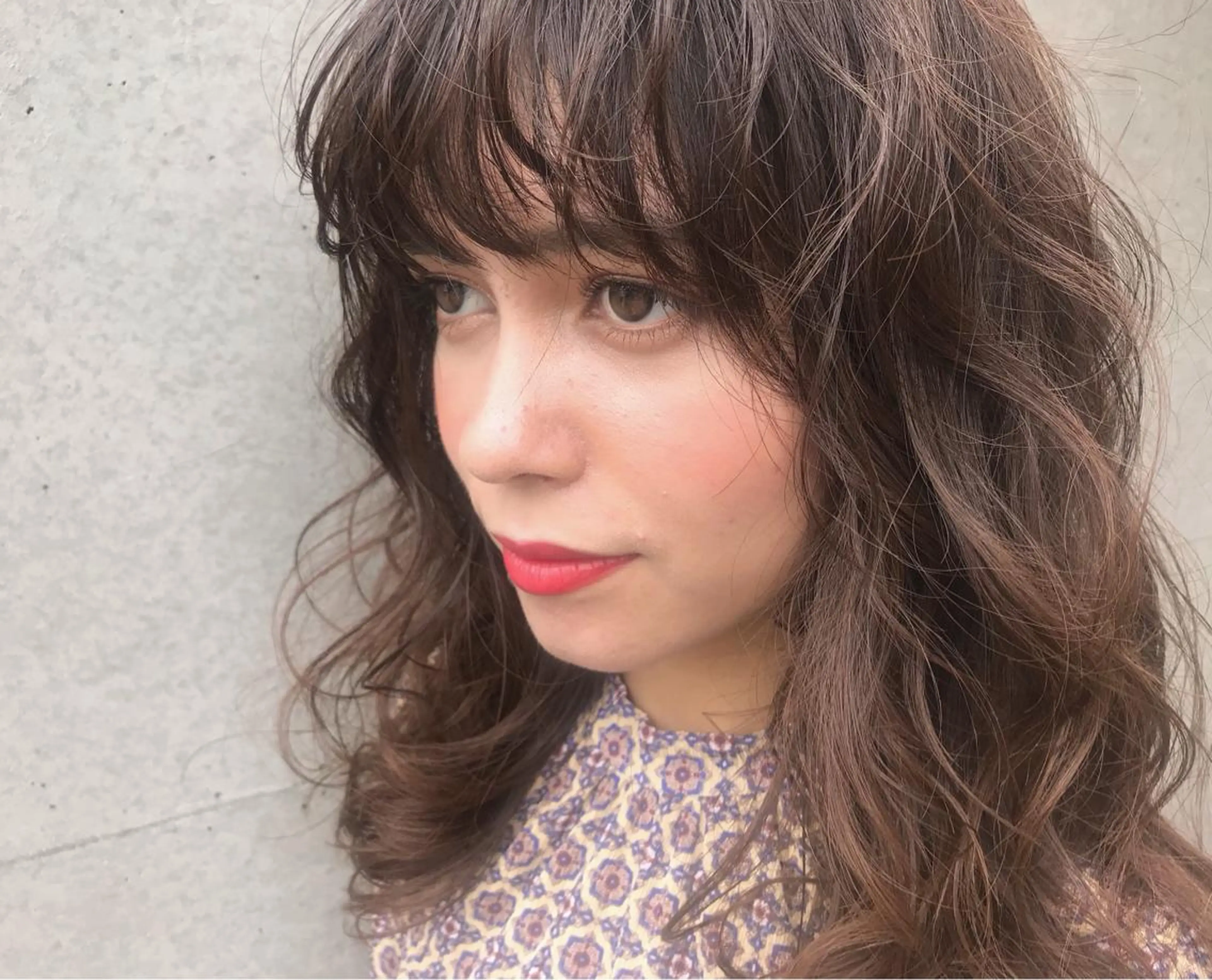 セミロング カラー ヘアアレンジ Satsuki ✂︎♡のヘアスタイル