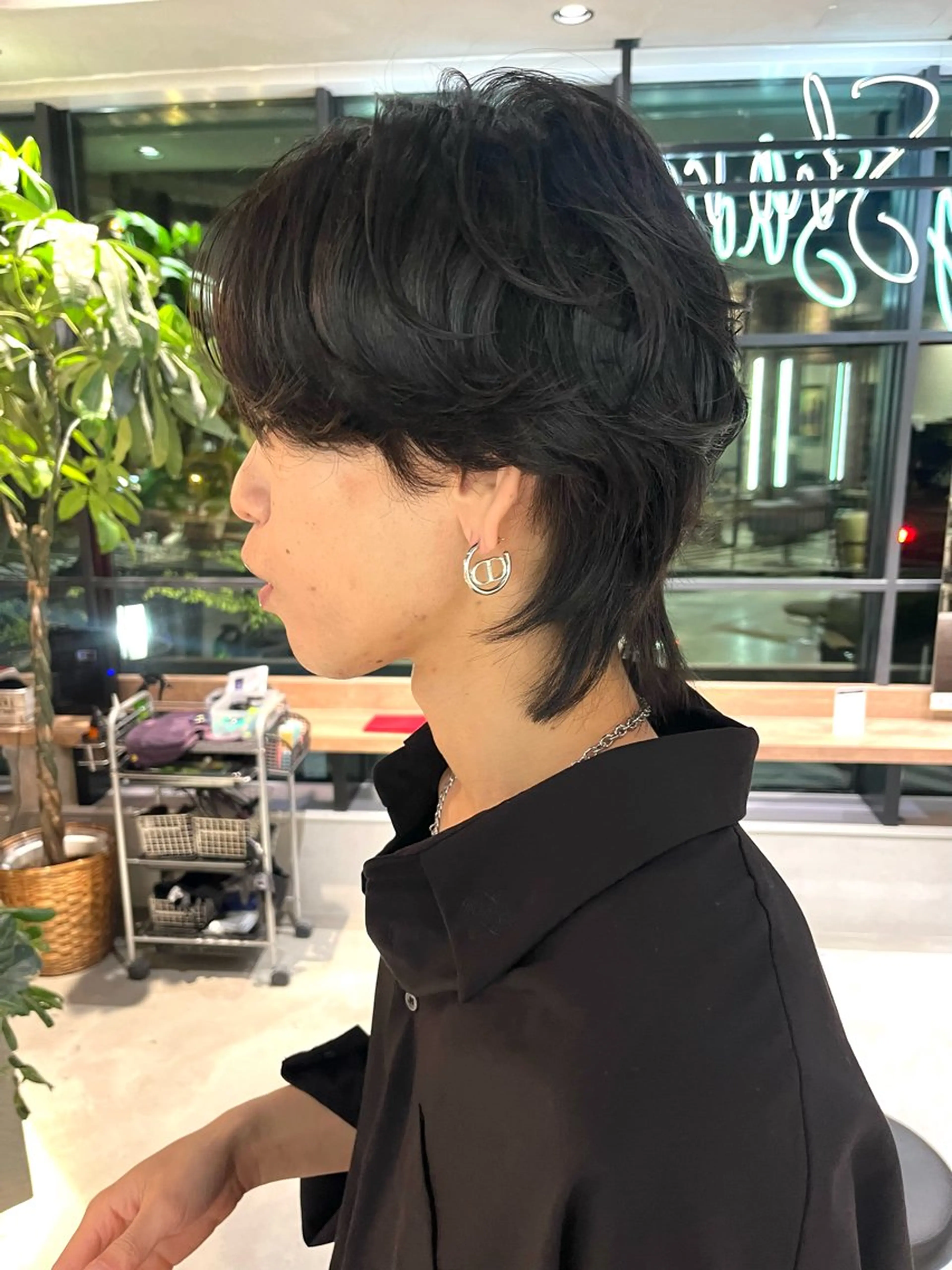 パーマ メンズ フェザーパーマ メンズパーマ 志賀 楓のヘアスタイル