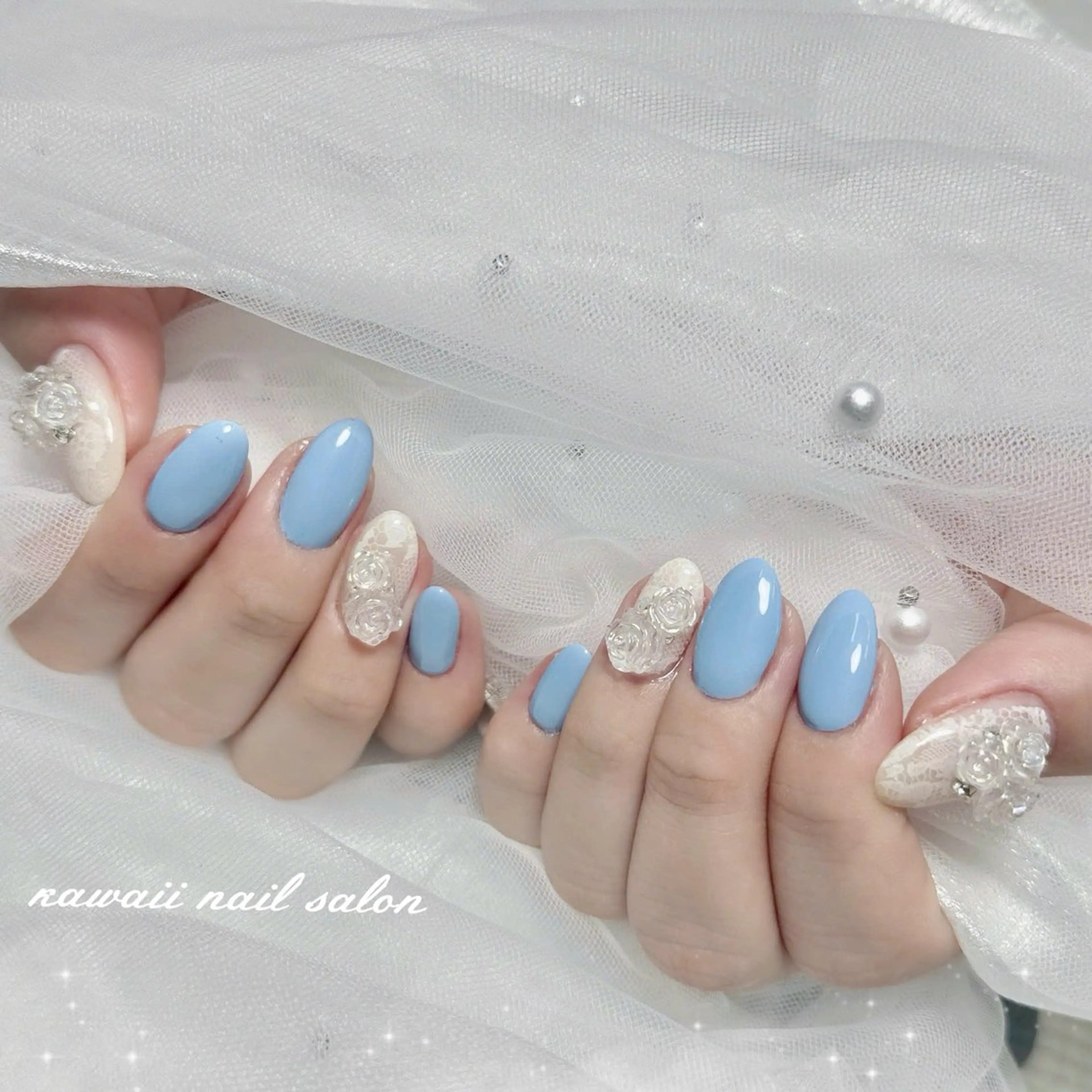 ネイル ジェルネイル 韓国ネイル マグネットネイル 持ち込み ワンカラーネイル Kawaii Nail Salonのネイルデザイン
