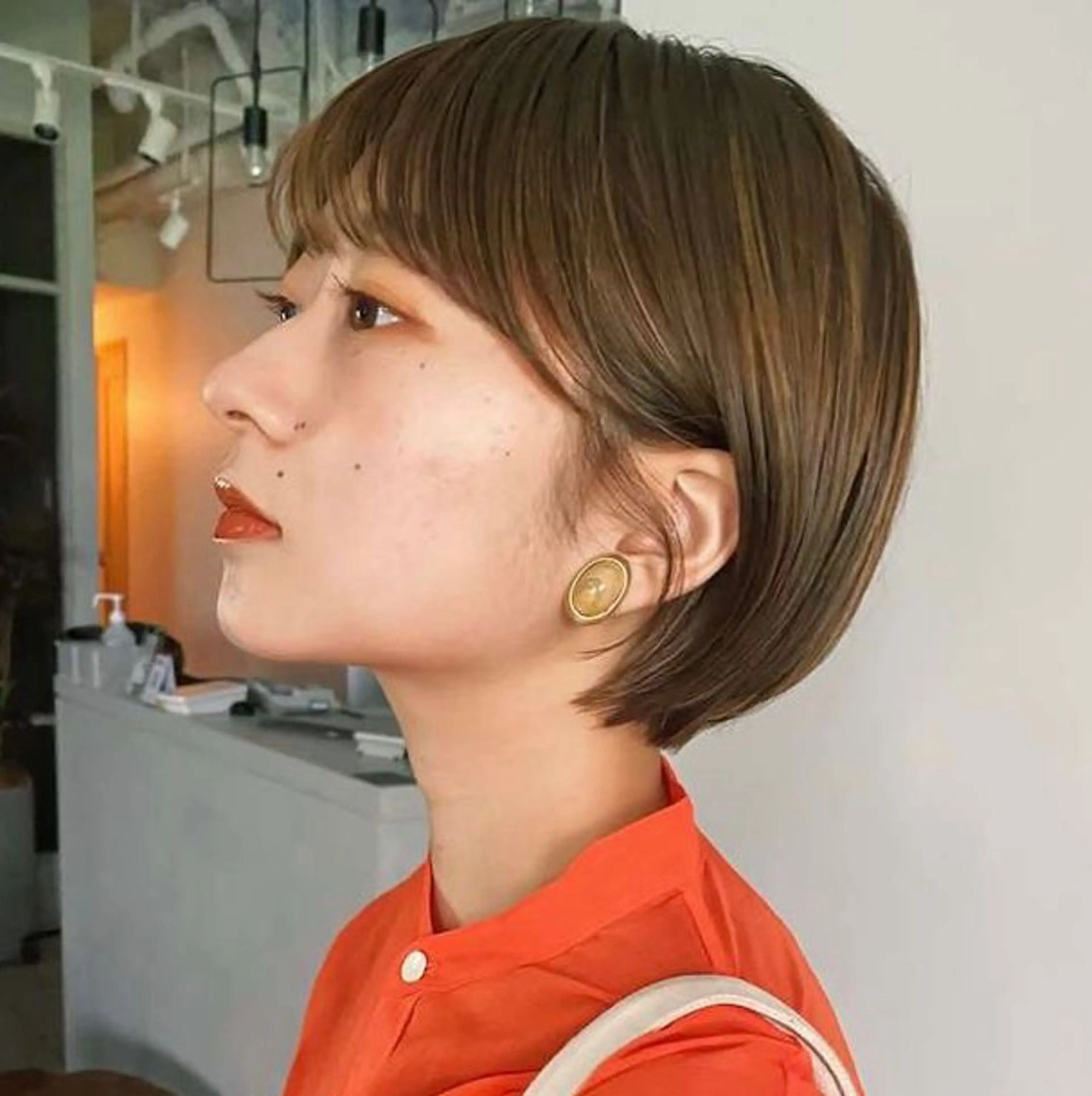 ショート ショートボブ ボブ ショートヘア ブリーチなし/透明感 /ショート/大世のヘアスタイル