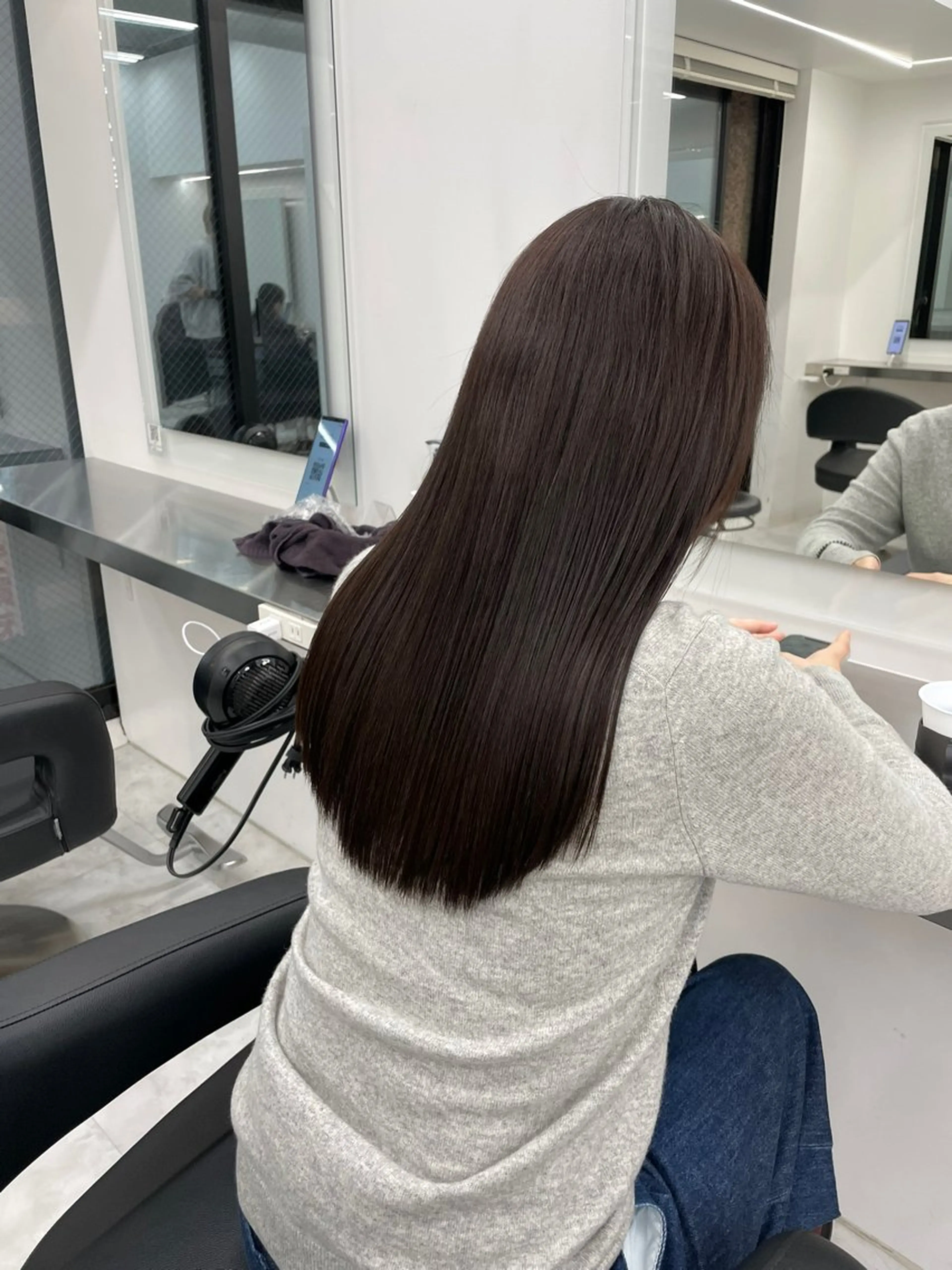 ロング カラー 中韓レイヤー/ ブラウン🤎はやとのヘアスタイル