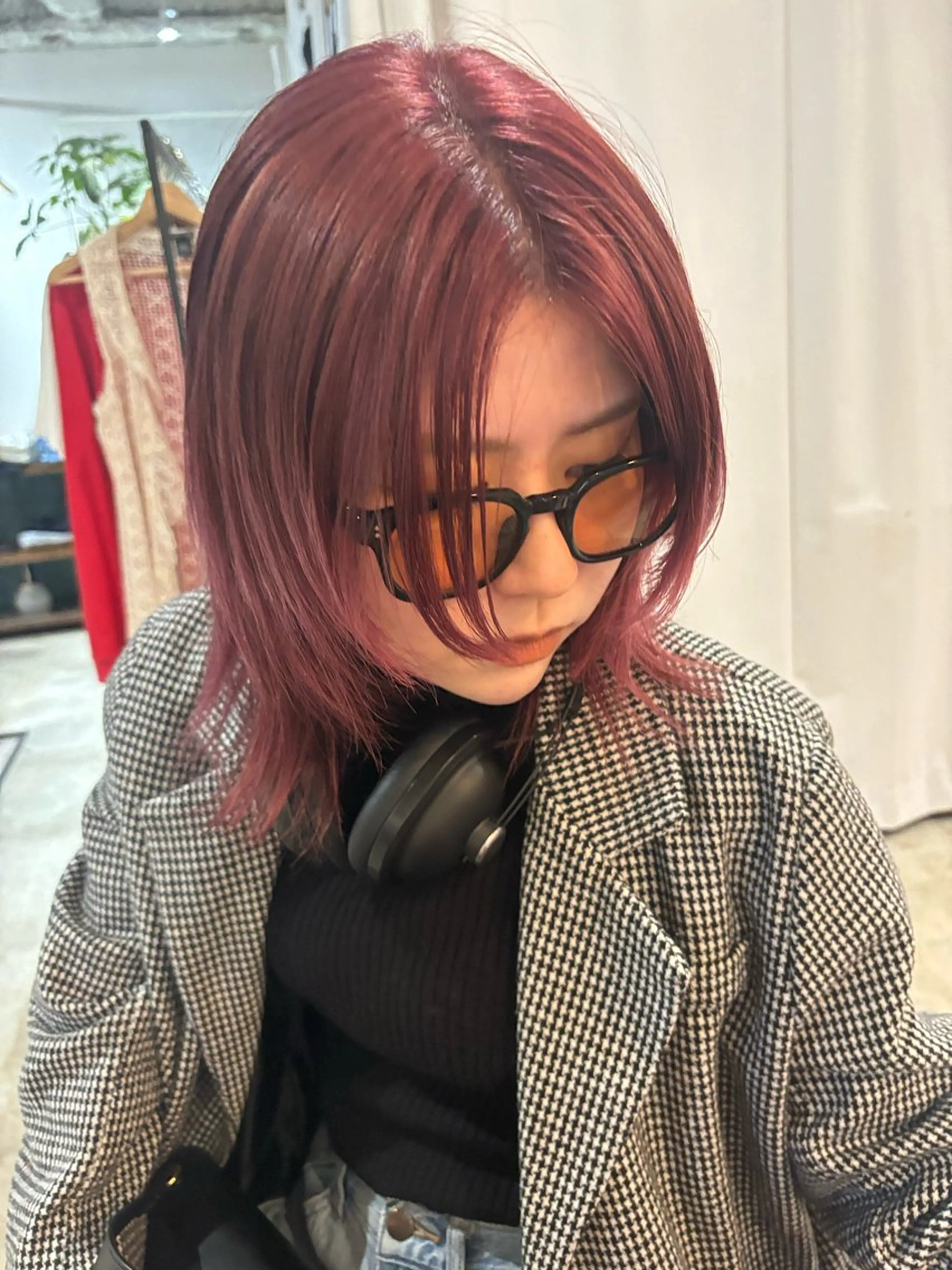 ミディアム カラー ヘアカラー トリートメント Hayashi Shioriのヘアスタイル