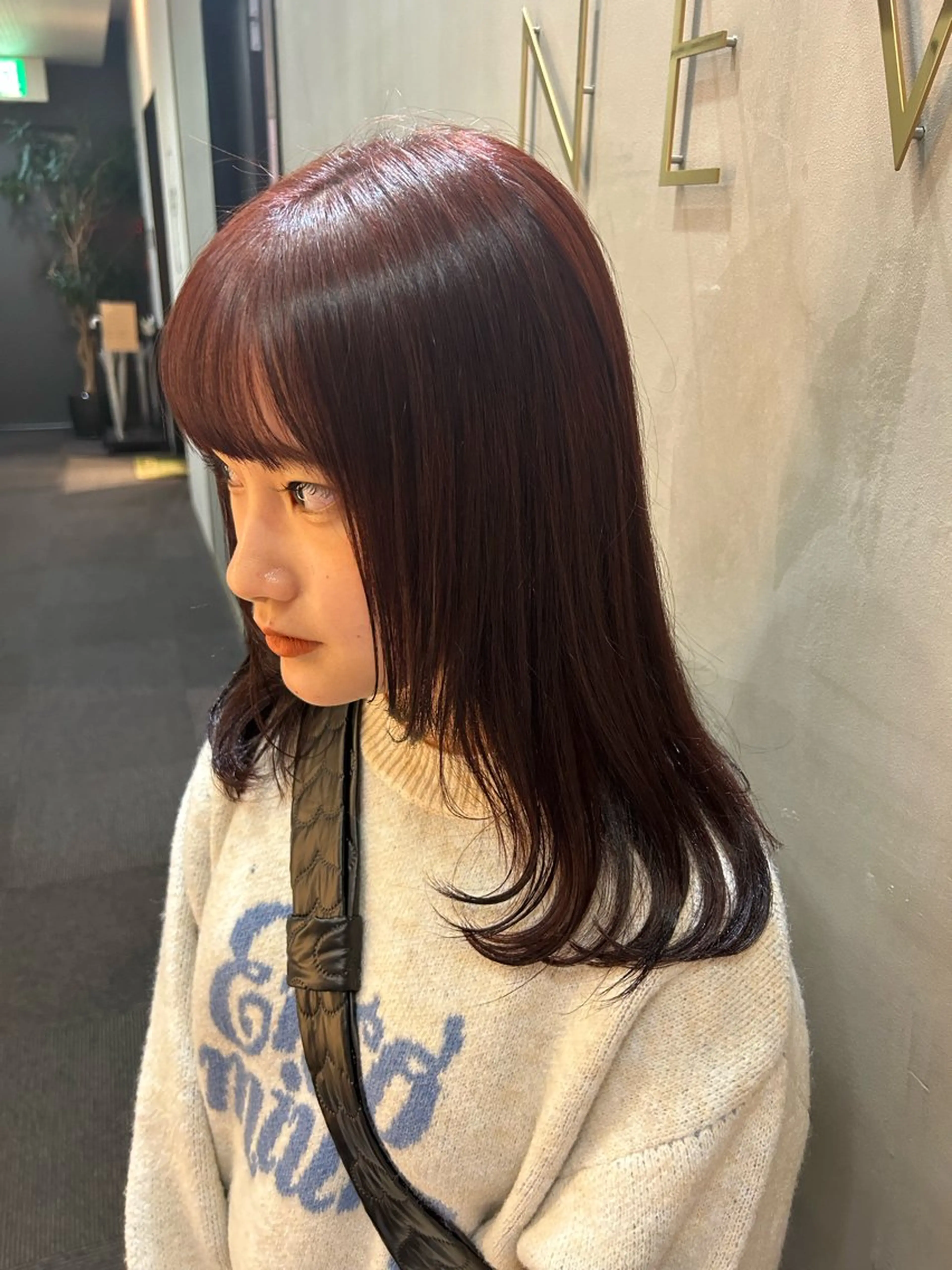 ミディアム カラー 韓国×髪質改善カラー 💎hinaのヘアスタイル