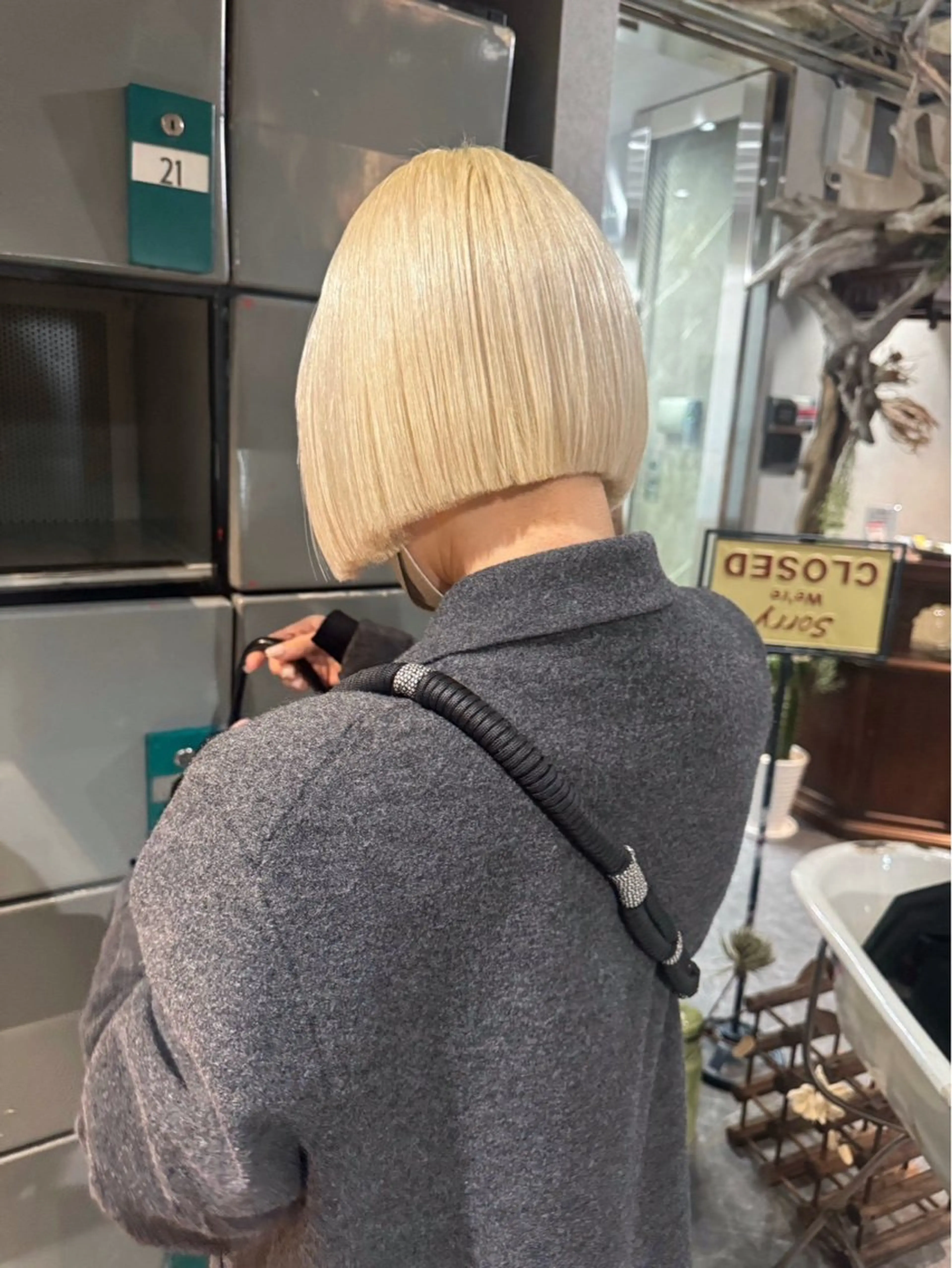 ミディアム カラー パーマ ヘアアレンジ メンズ カット ヘアカラー 心斎橋美容室 Junのヘアスタイル