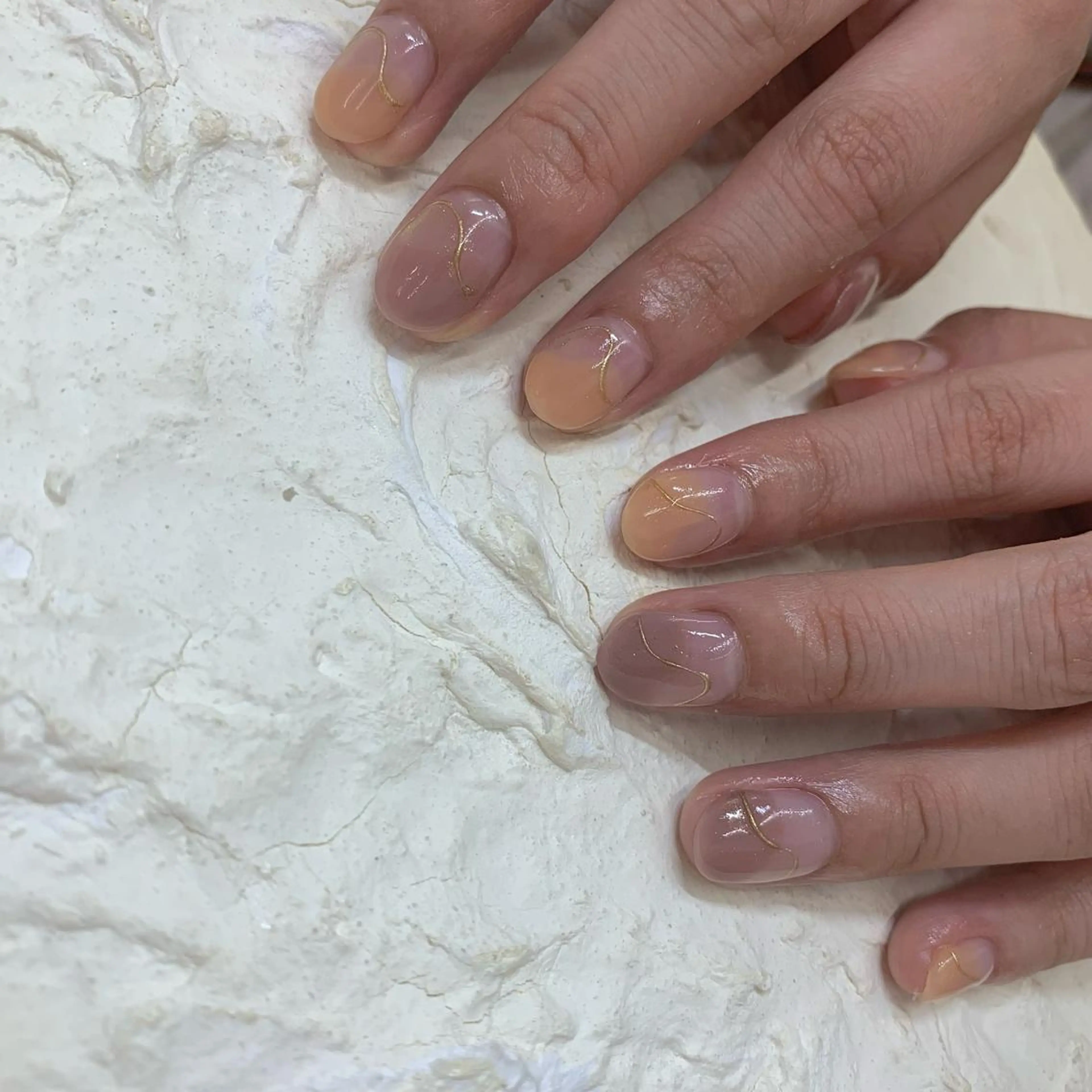 ネイル クリアネイル マキノ ユイのネイルデザイン