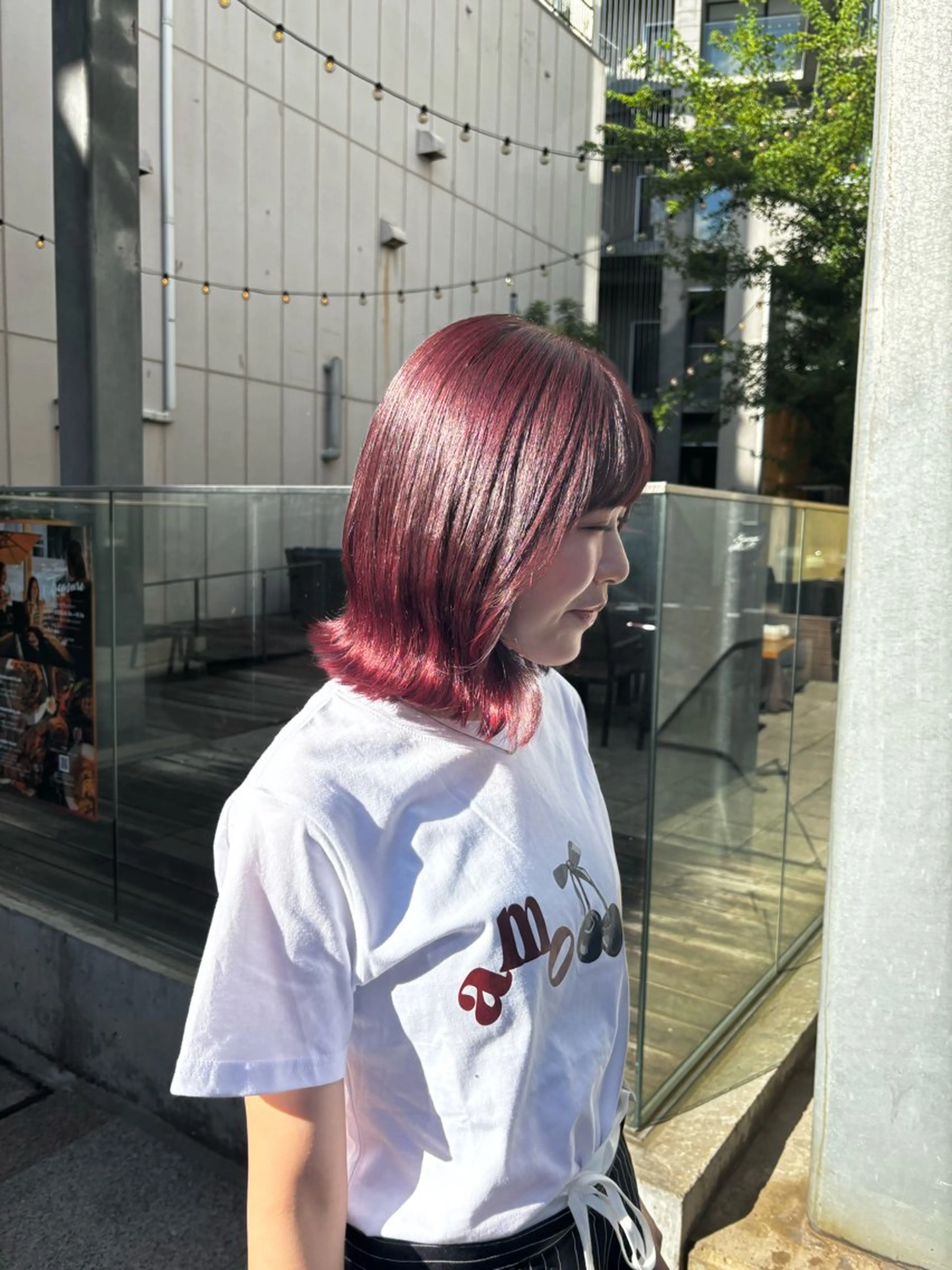 ミディアム くびれヘア 外ハネヘア 森田 葵葉のヘアスタイル