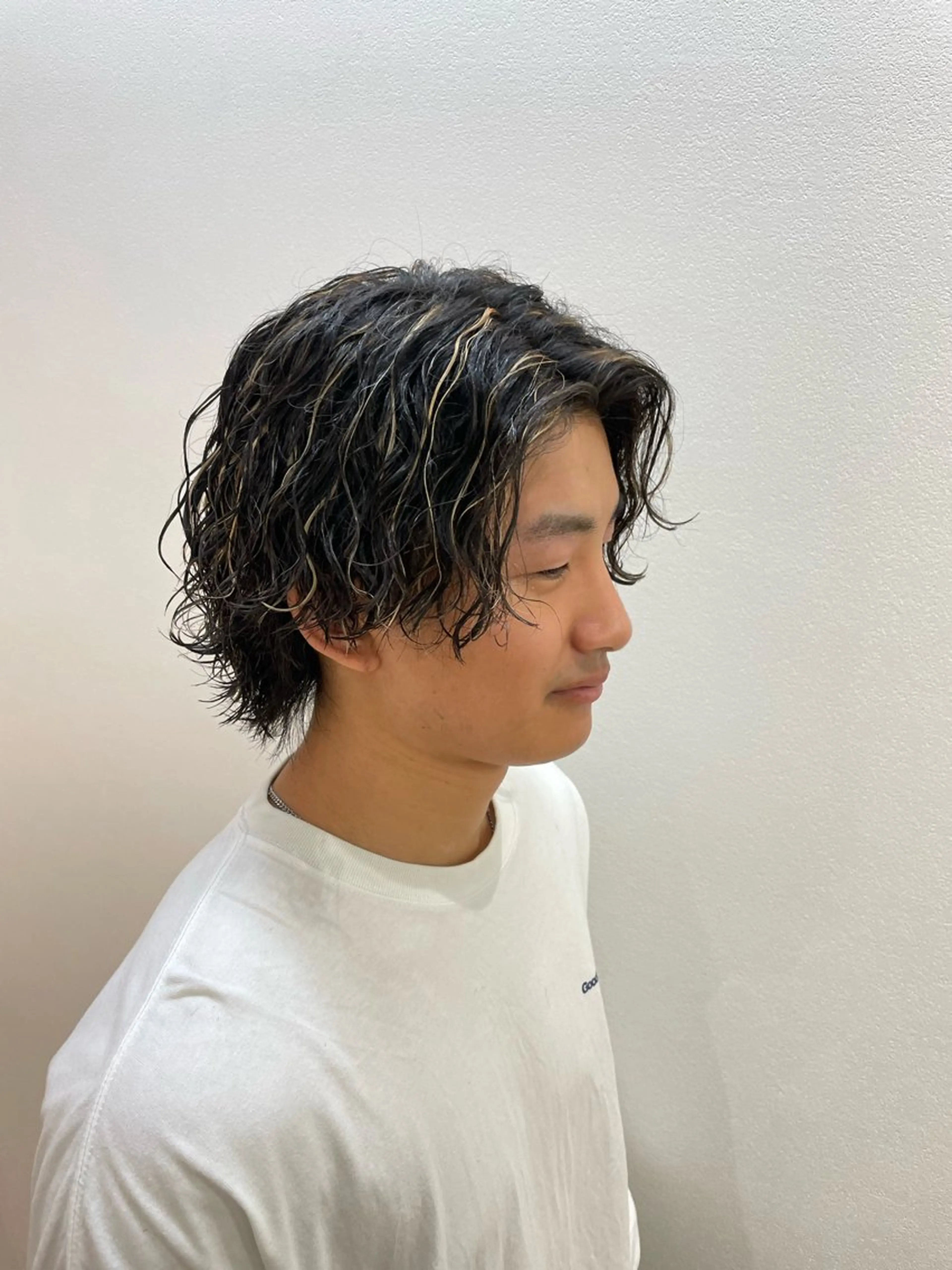 ショート パーマ メンズ カット パーマ メンズ特化美容師小島 慧太のヘアスタイル