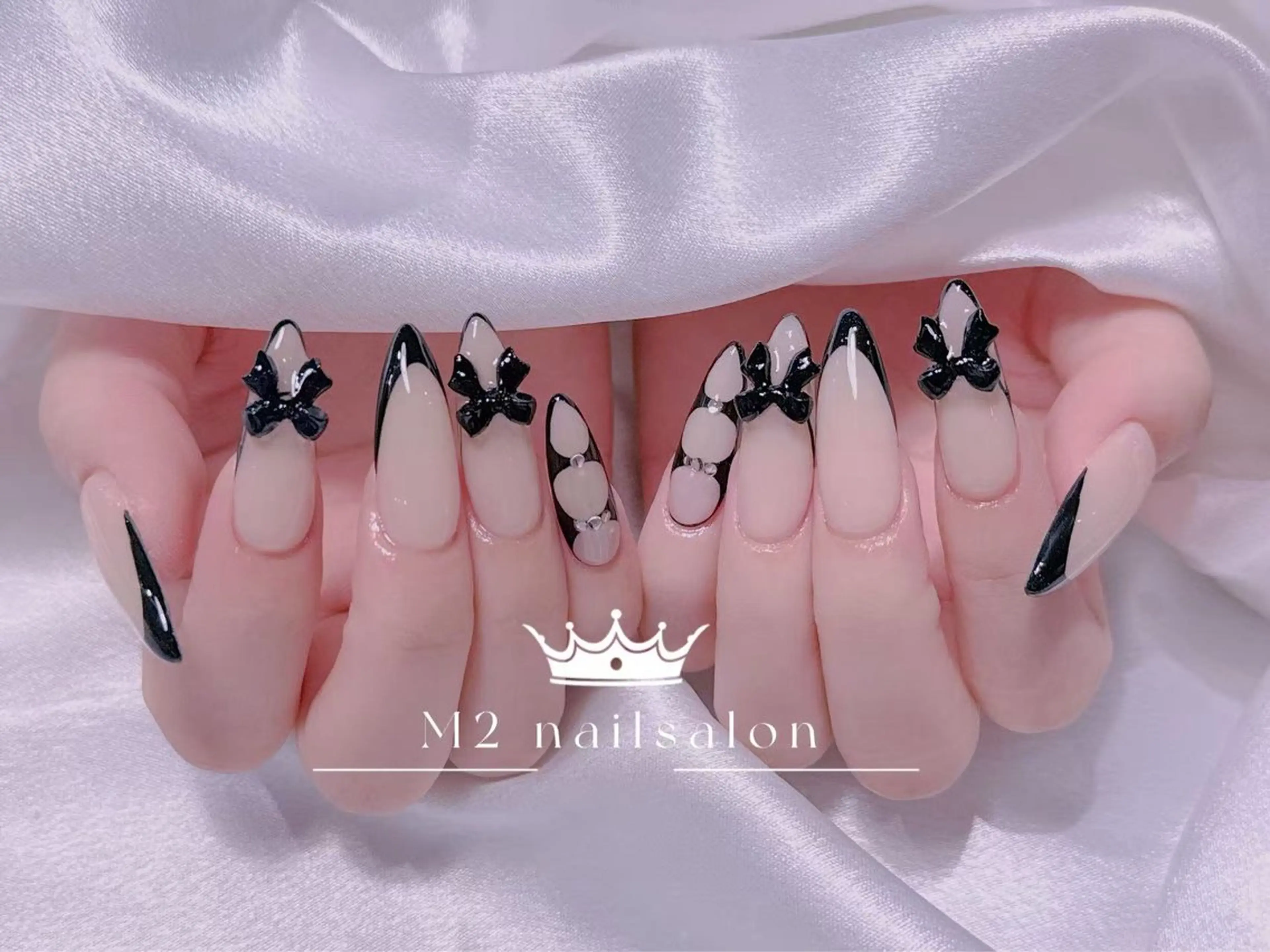 ネイル ジェルネイル マグネットネイル パラジェル 春ネイル ワンホンネイル ハンドネイル エムズ エムズのマツエク・マツパデザイン