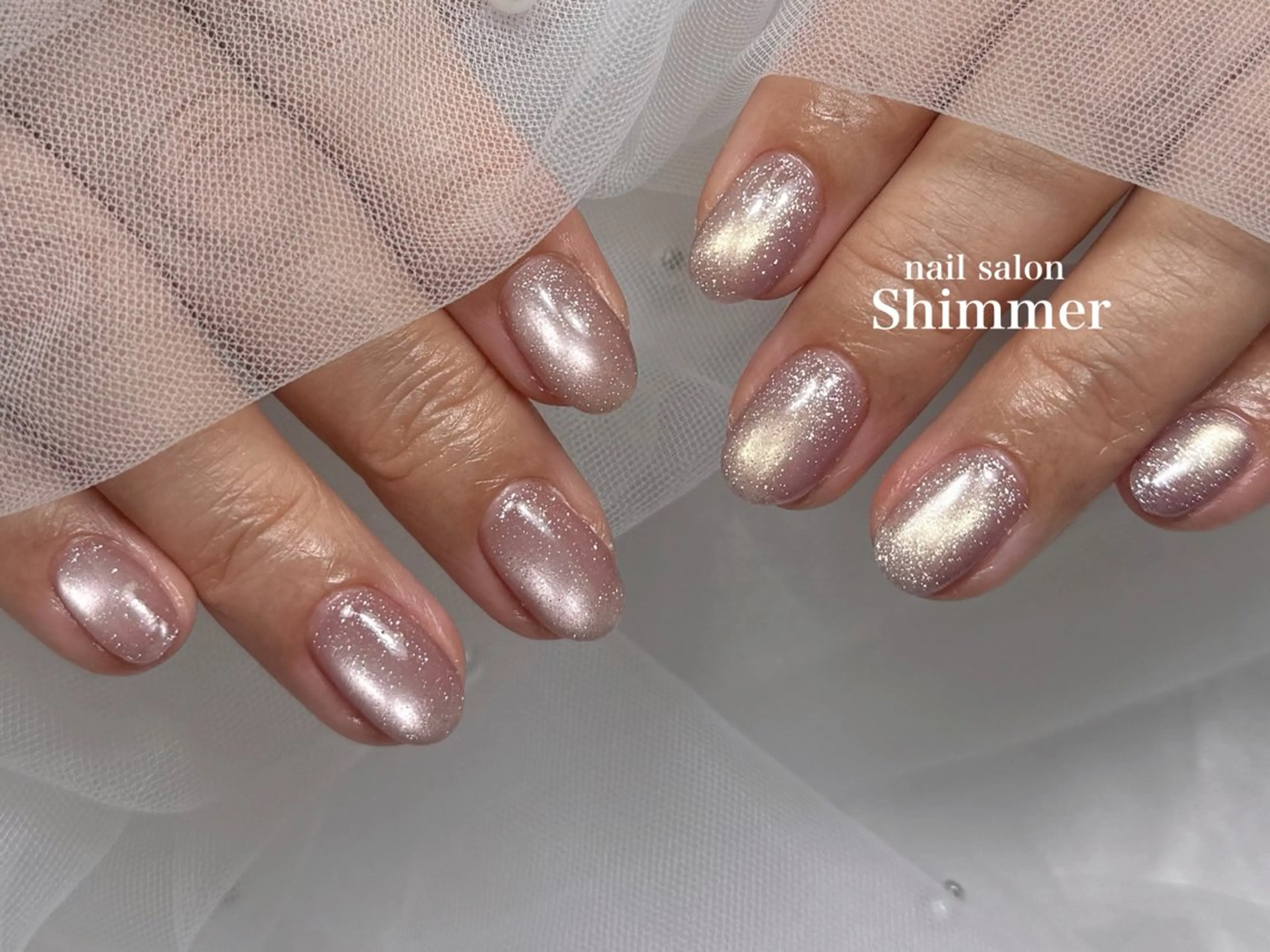 ネイル ハンドネイル Shimmer Risaのネイルデザイン