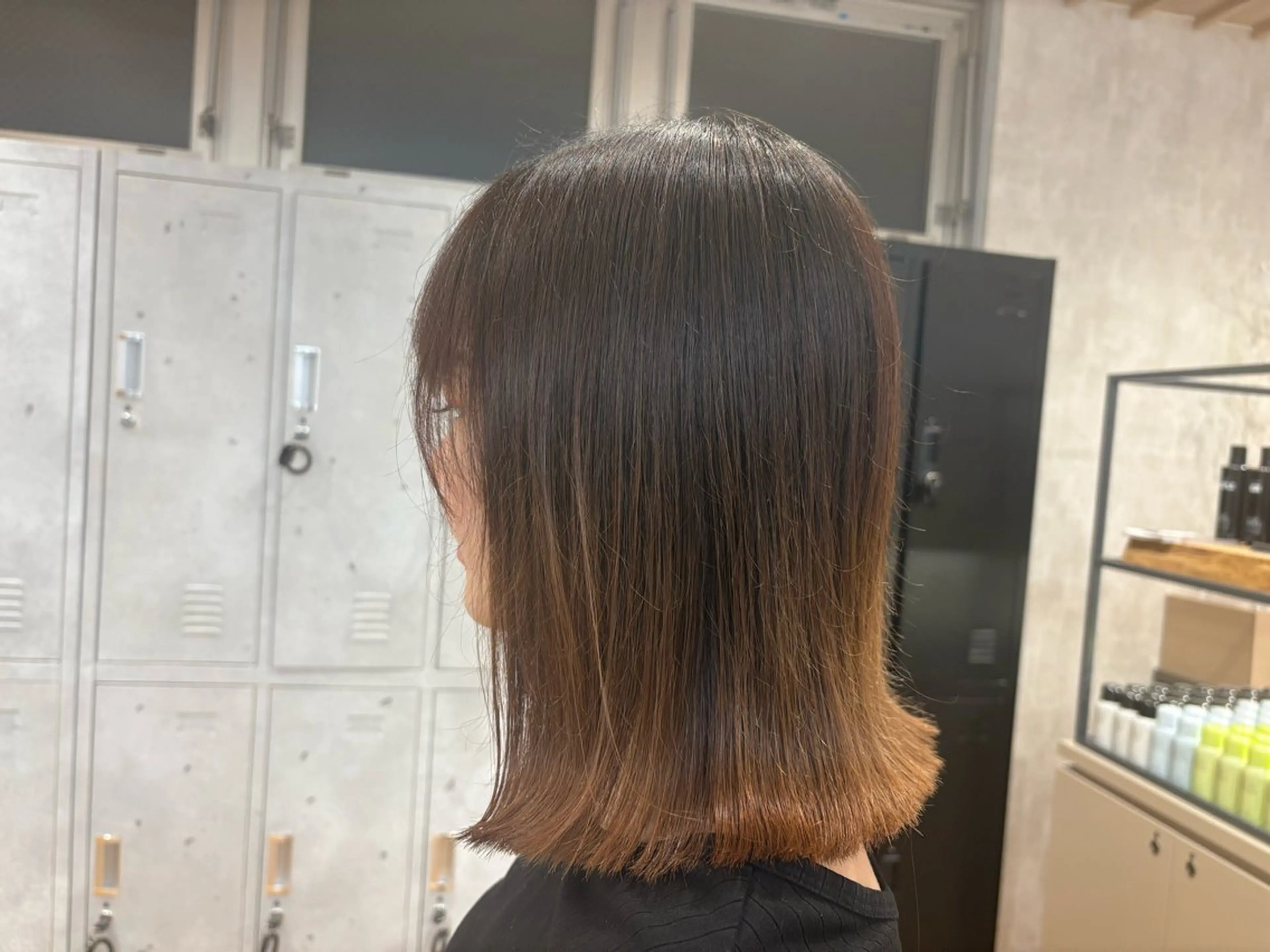 ミディアム tokute 片岡心🐥のヘアスタイル