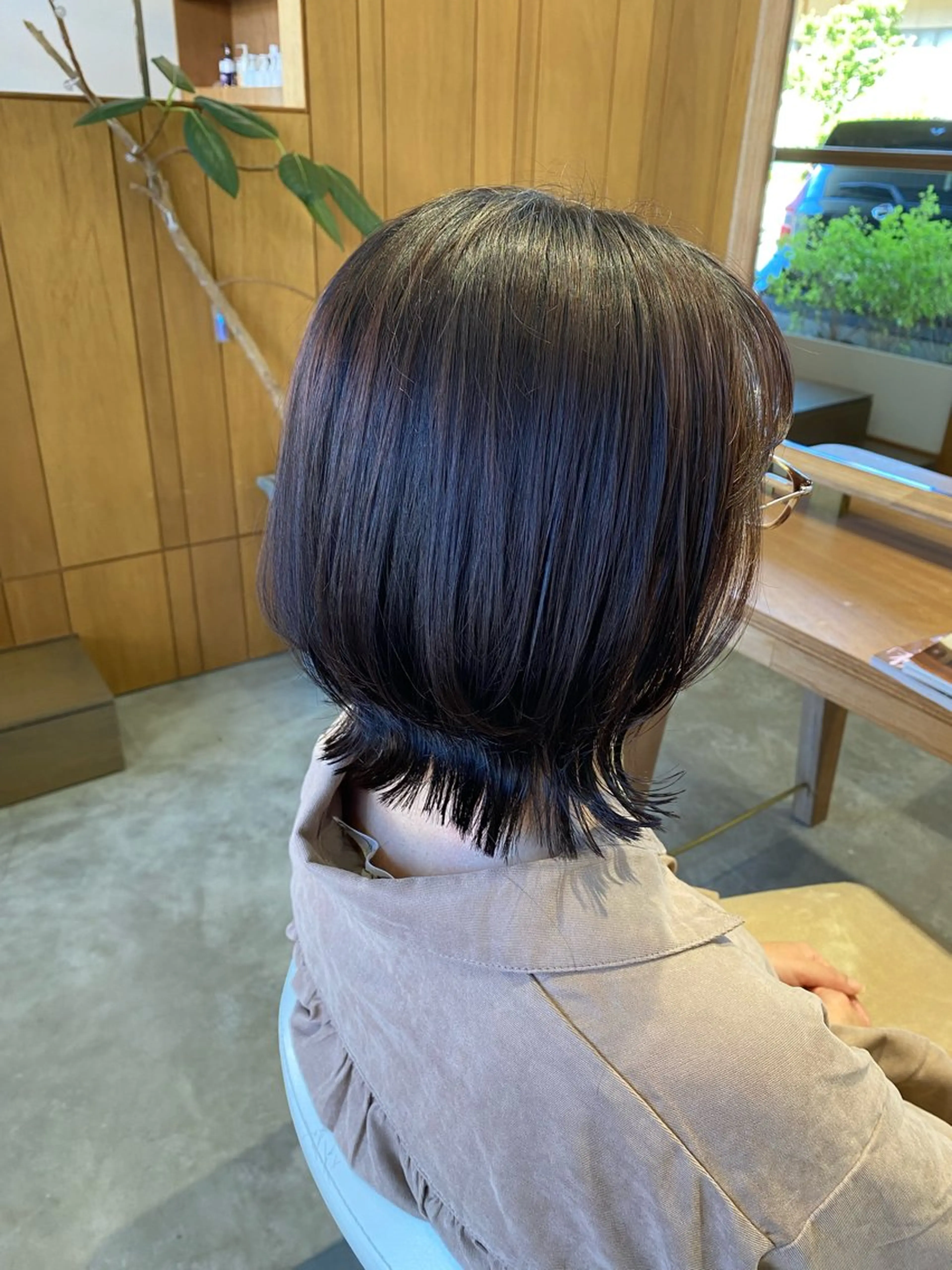 ショート ボブレイヤー ボブ くびれヘア レイヤーカット fulam所属・MIKU ／fulamのヘアスタイル