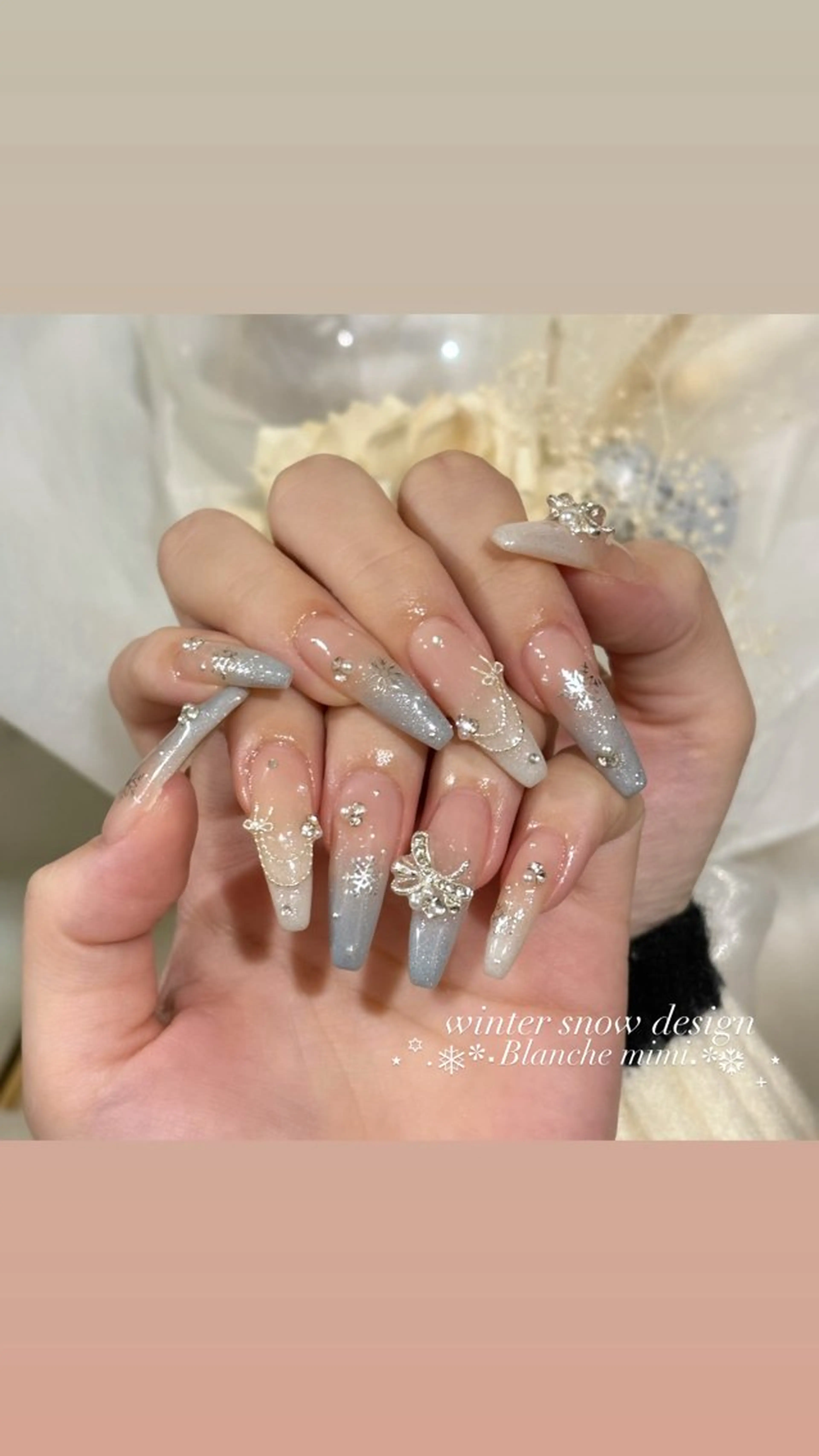 ネイル ハンドネイル Blanche mimi.u_aのネイルデザイン