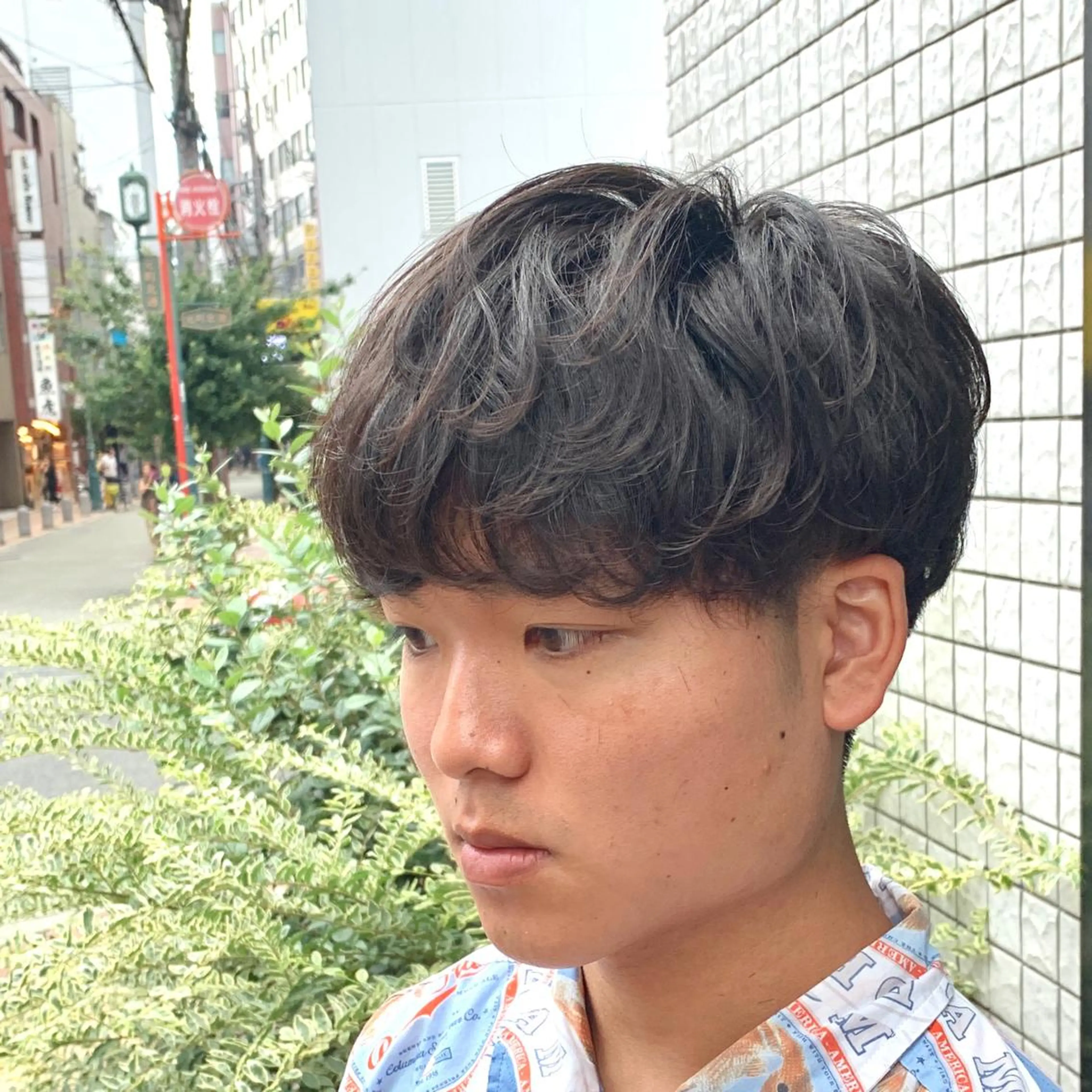 ショート パーマ メンズ メンズパーマ 【扱いやすいパーマ】 眞鍋拓己のヘアスタイル