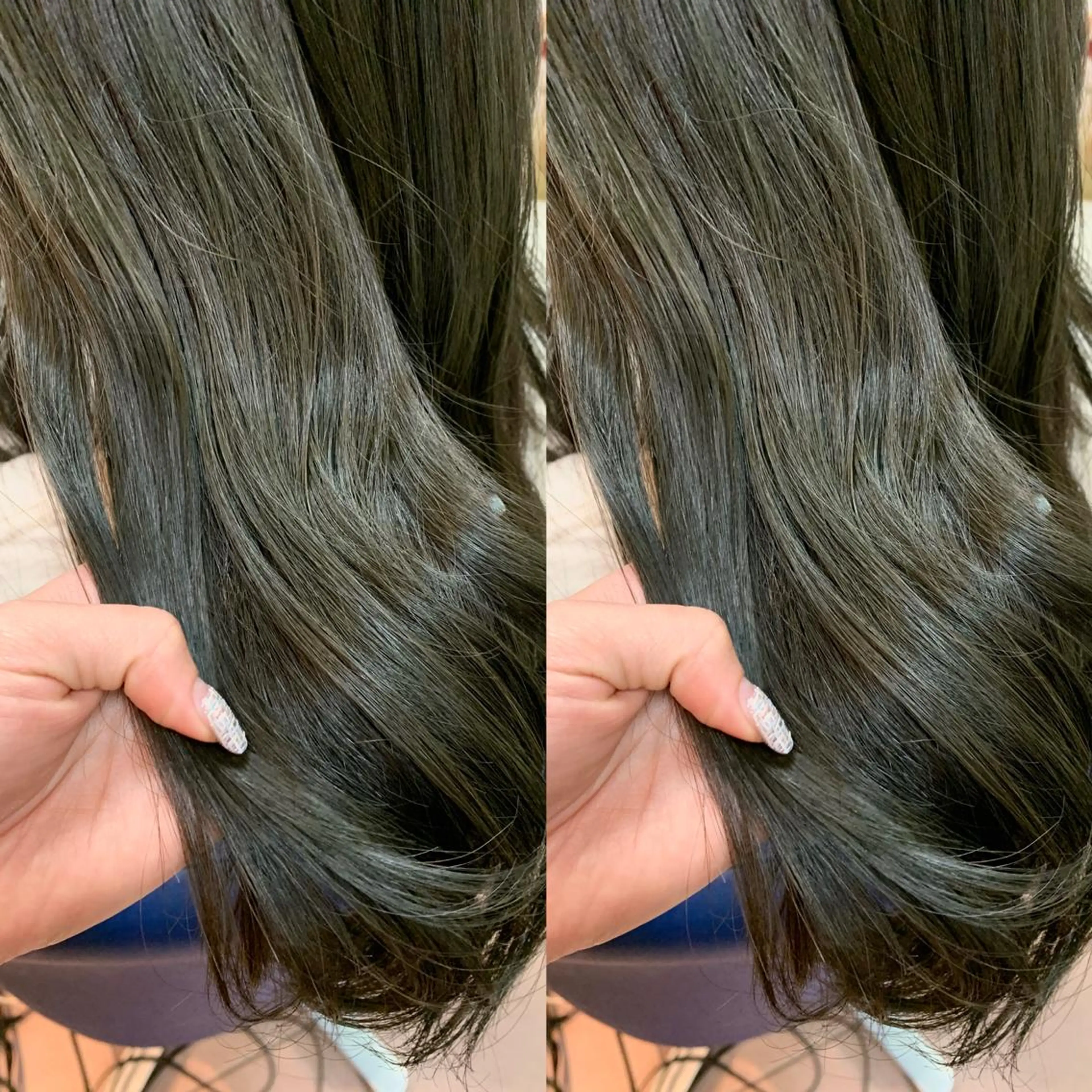 ロング カラー 小澤 志穂のヘアスタイル