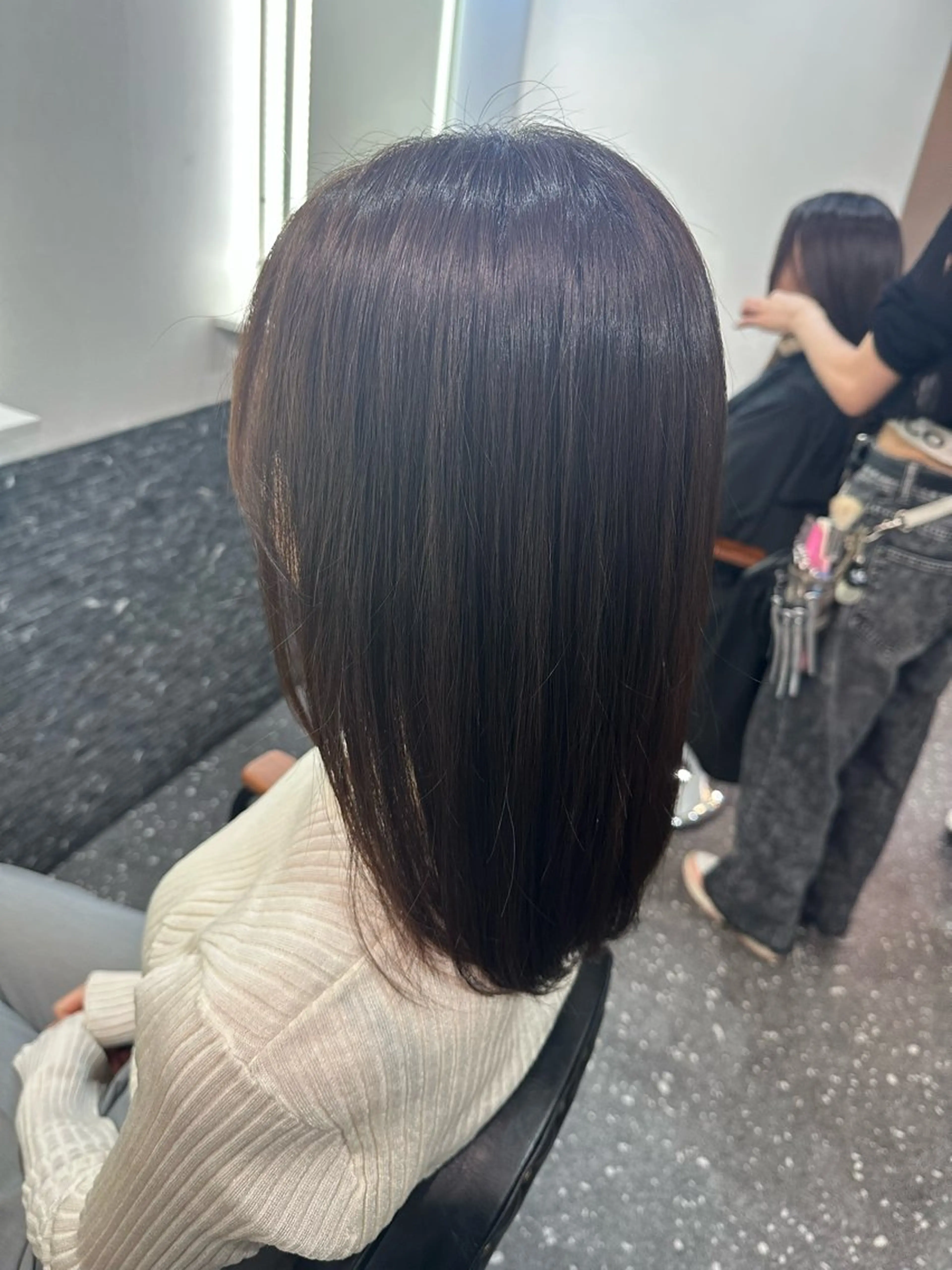 セミロング カラー パーマ カット 縮毛矯正 トリートメント 髪質改善⭐️縮毛矯正 中野⭐️Rinaのヘアスタイル