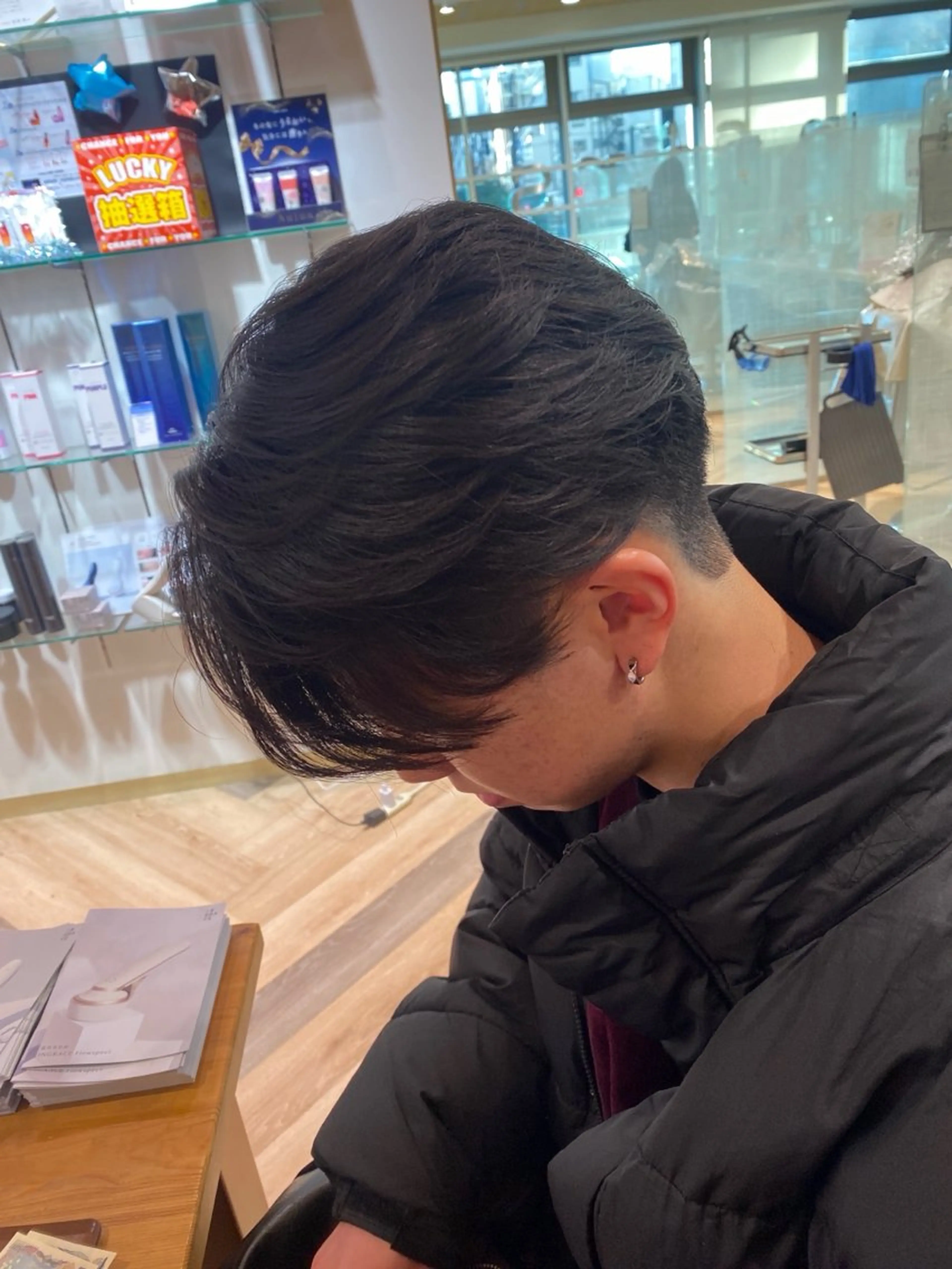 ショート パーマ 縮毛矯正 メンズ特化/フェザー /パーマ/伊勢元のヘアスタイル