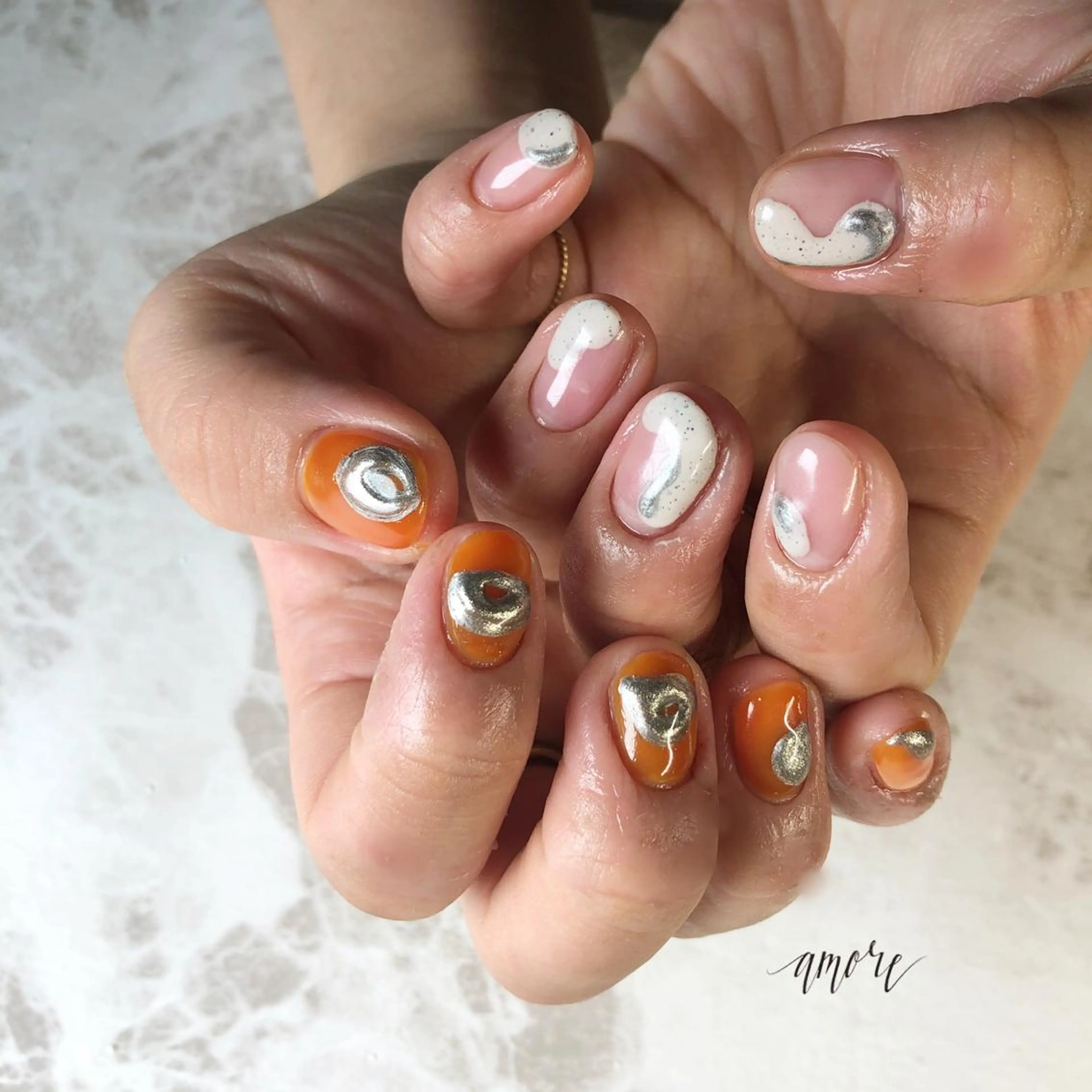 ネイル ジェルネイル ニュアンスネイル 春ネイル You kyehwaのネイルデザイン