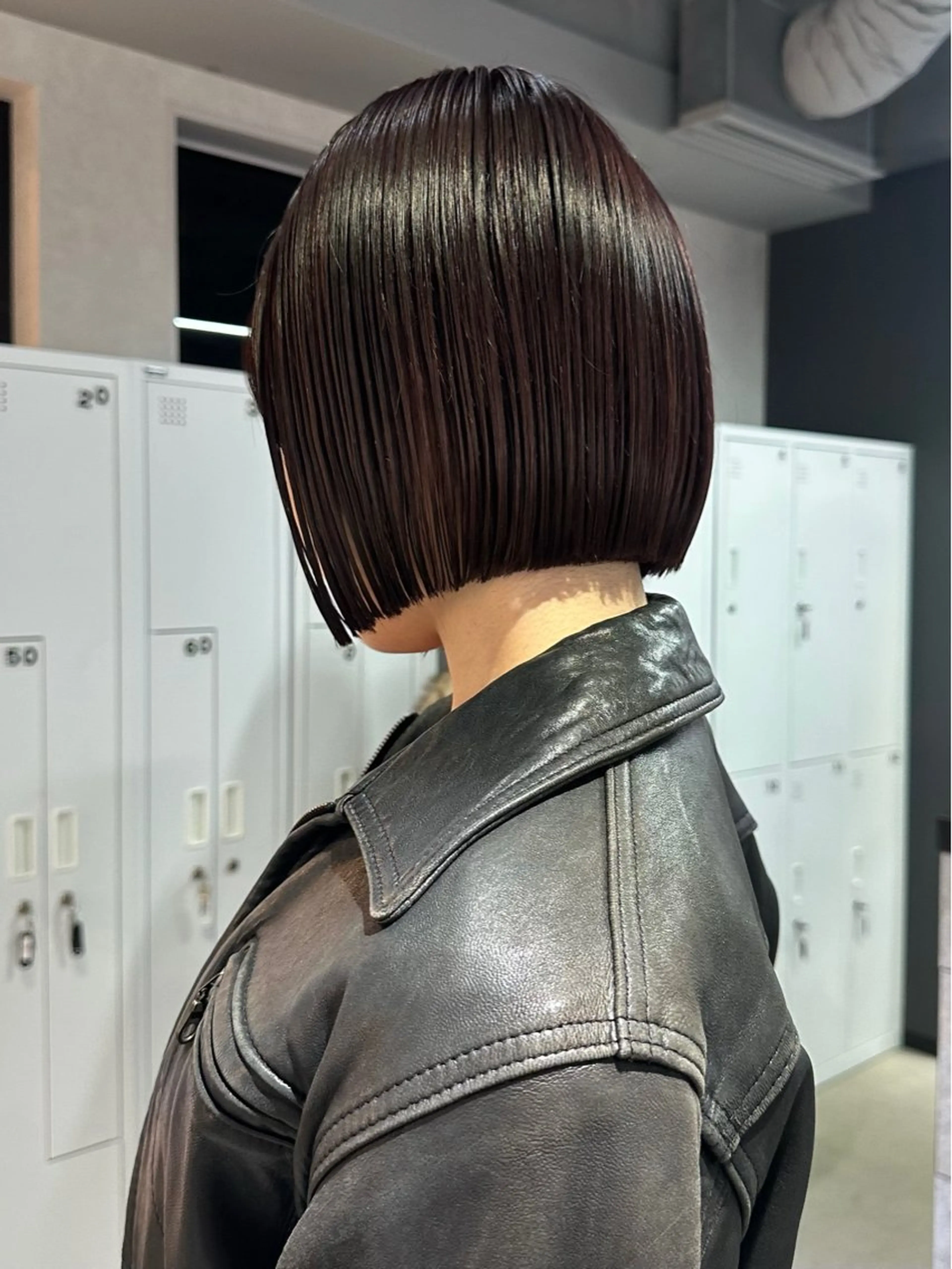 ショート カラー ボブ 髪質改善 縮毛矯正 カット ヘアカラー トリートメント 縮毛矯正×ボブ 【圧倒的朝楽ボブ】のヘアスタイル