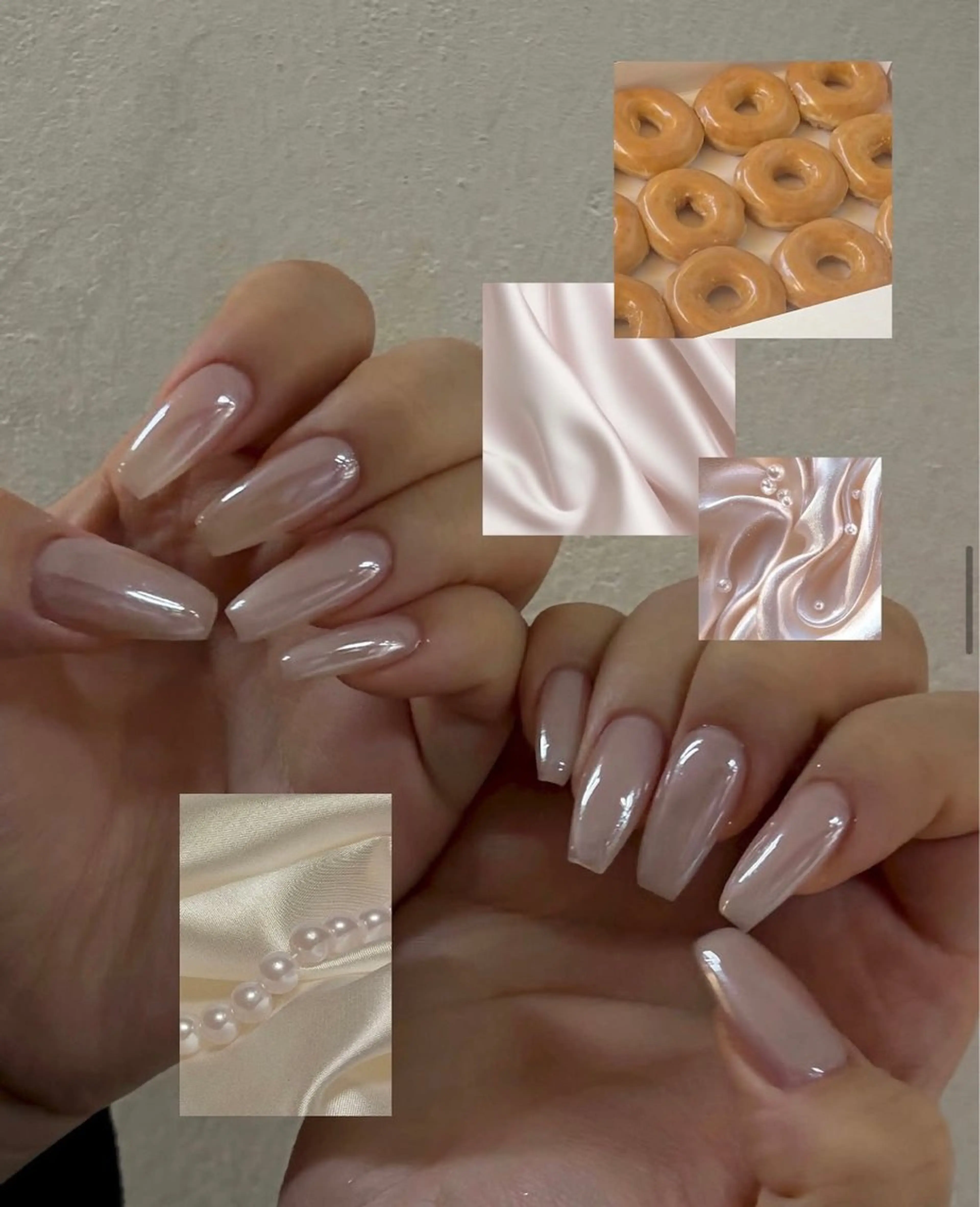 セミロング 韓国風ヘア ハンドネイル Aila Nail HanChanのネイルデザイン