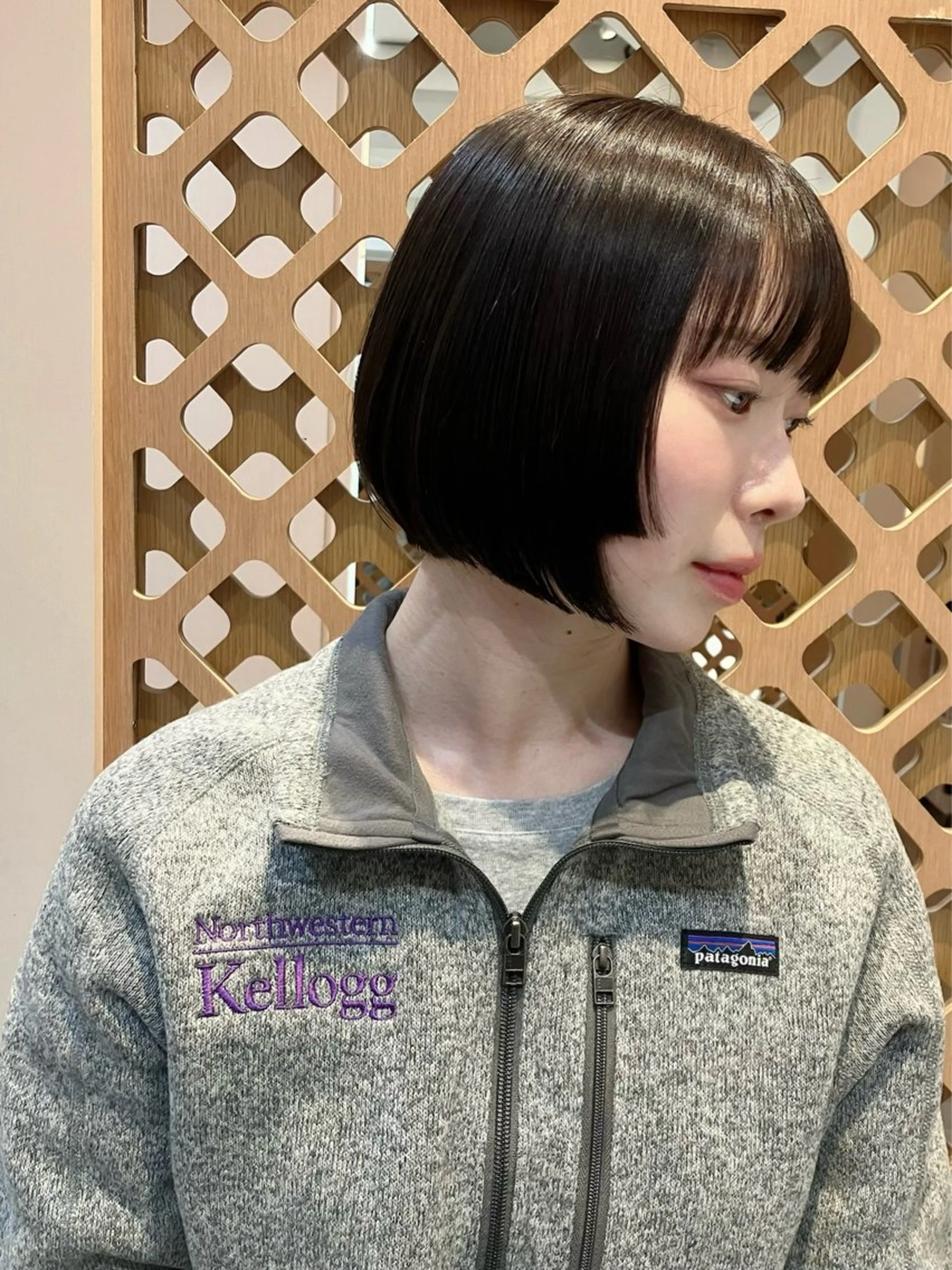 ショート カラー 黒髪 ボブ カット ヘアカラー 川間 将彦のヘアスタイル