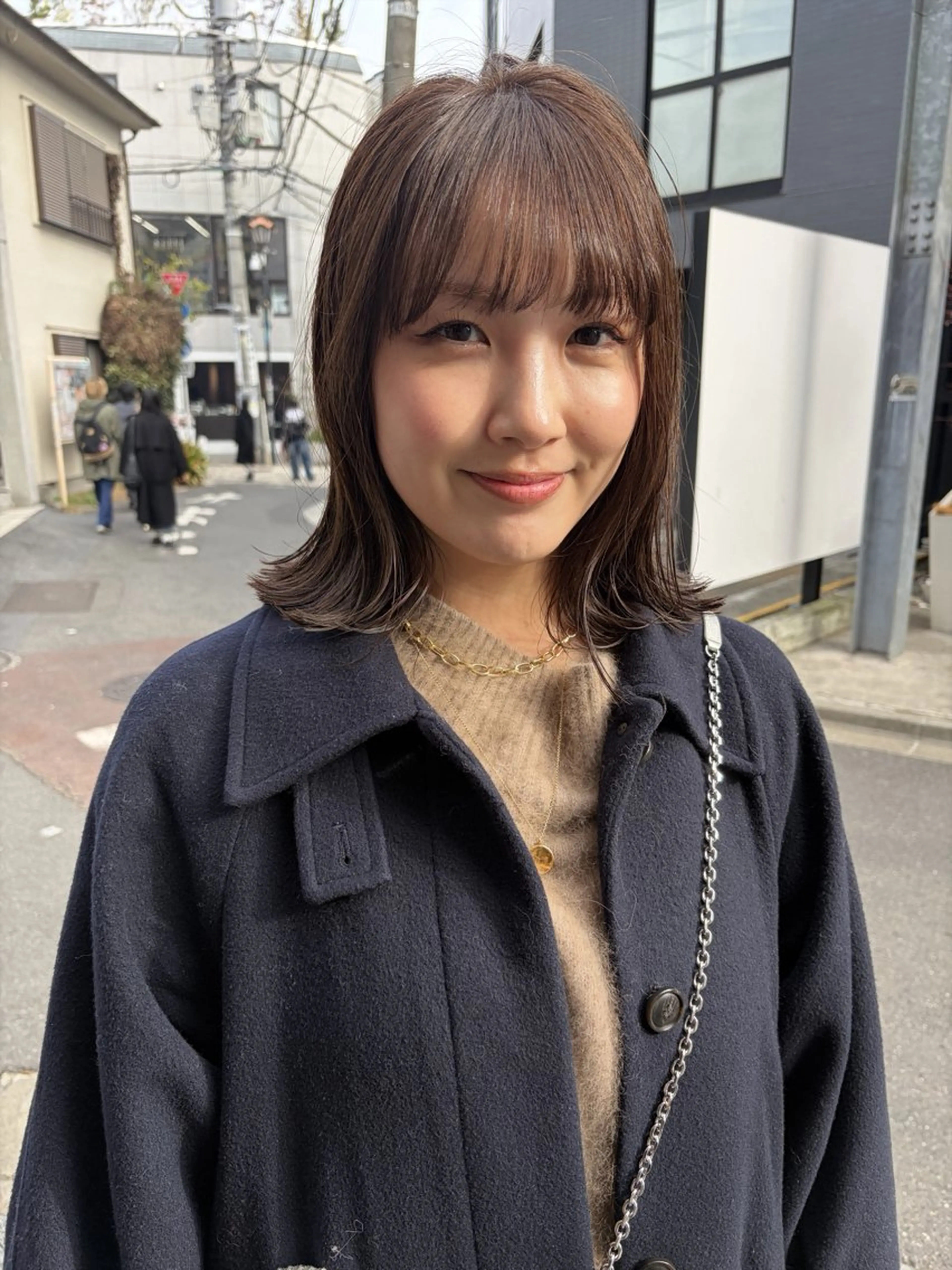 ミディアム カラー 透明感カラー ヘアカラー トリートメント 赤み消しカラー/ ナチュラル/トモキのヘアスタイル