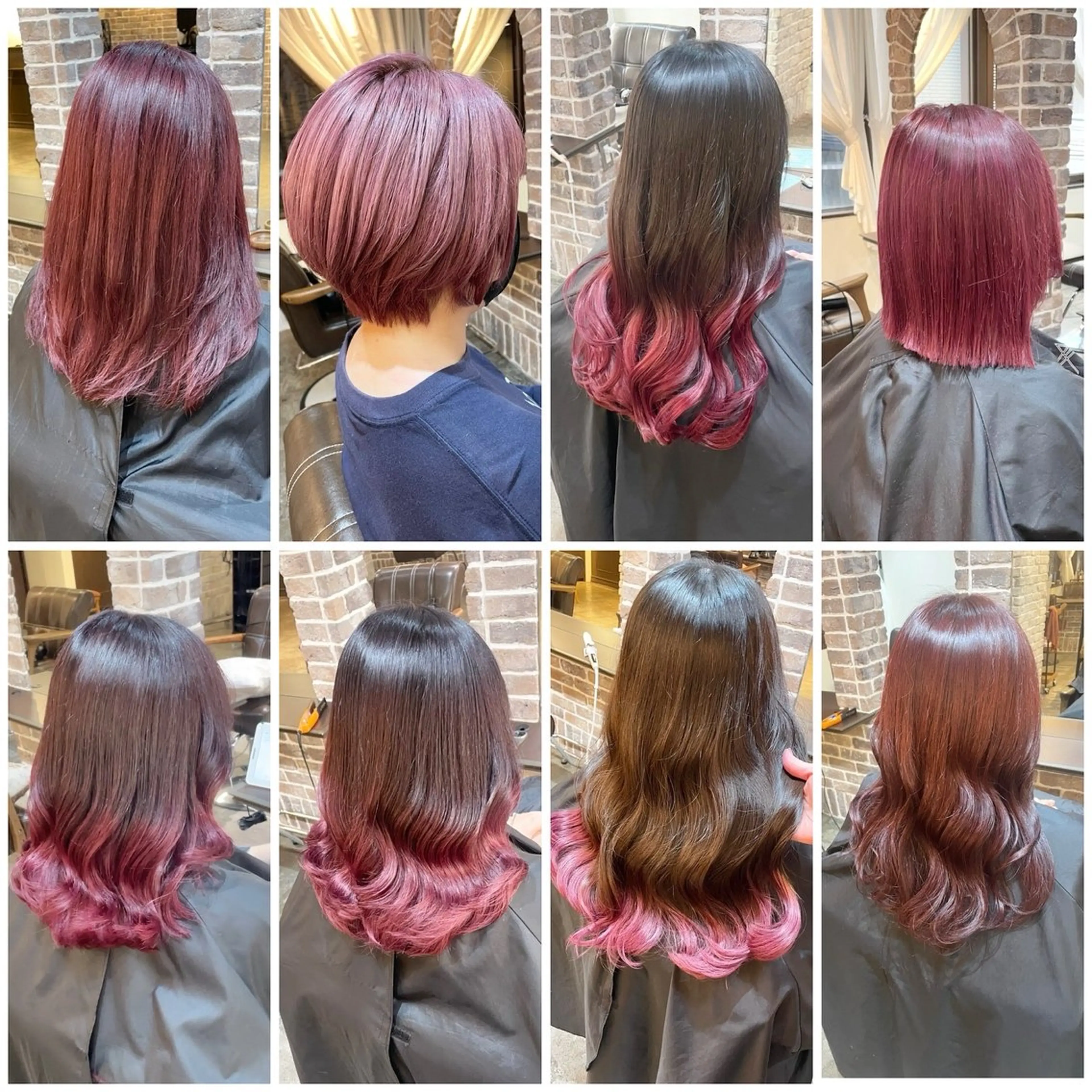 カラー ブリーチ ブリーチなしカラー ピンクカラー ACROあべの店所属・艶カラー/インナー /グラデ/大西小百合のヘアスタイル