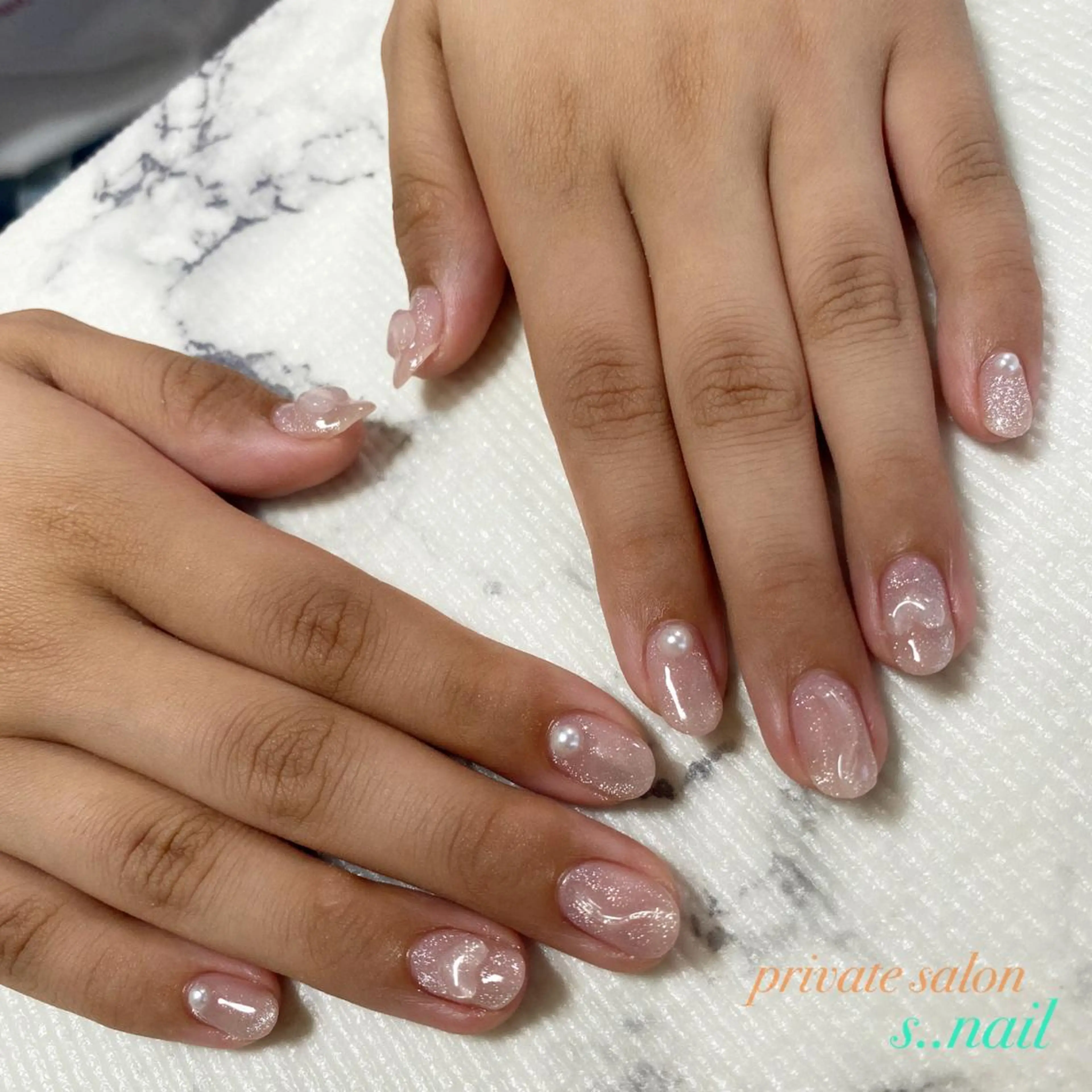 ネイル クリアネイル ハート ぷっくりネイル ハンドネイル フットネイル s..nail / MORITAのネイルデザイン