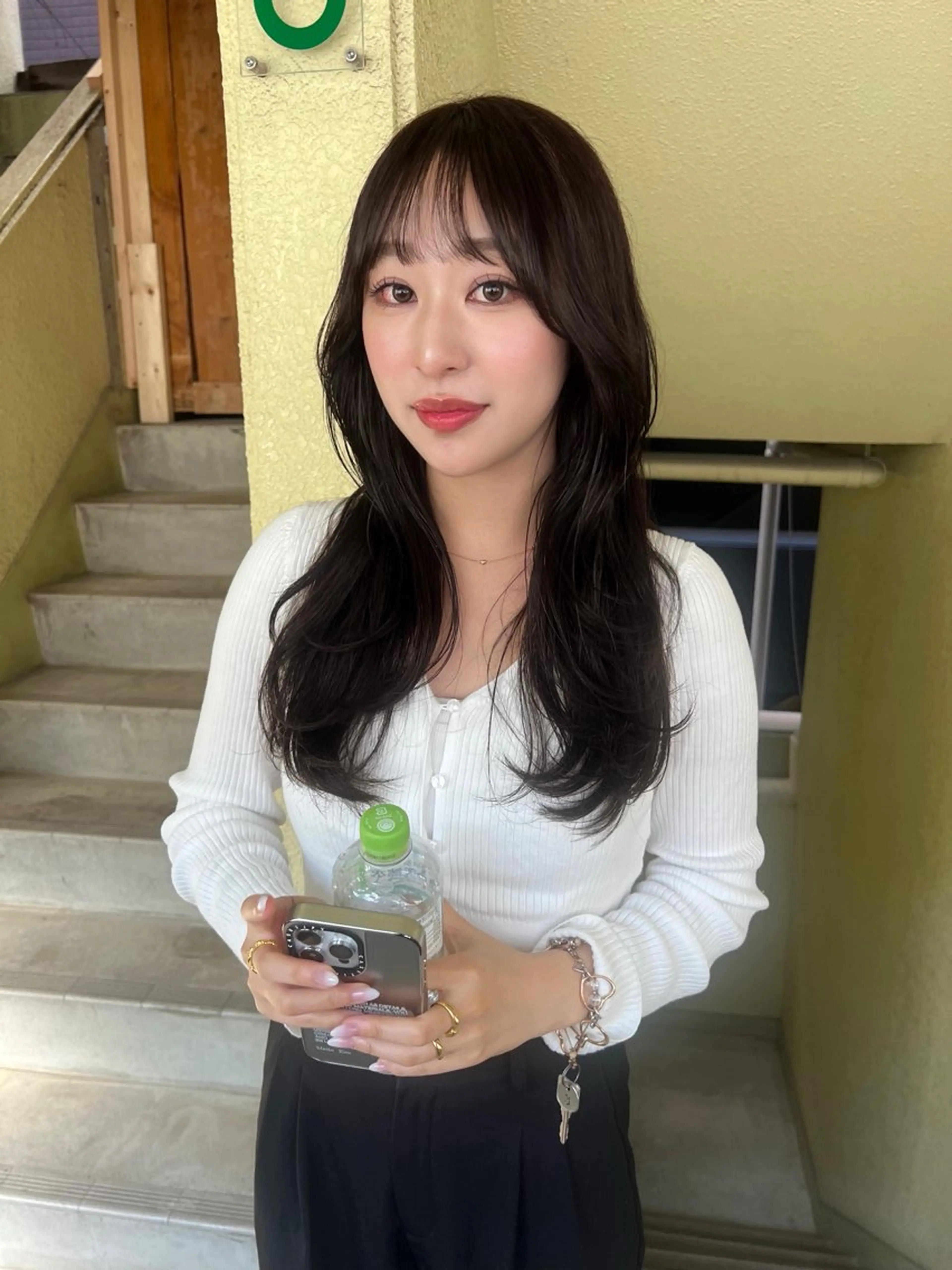 セミロング カット ヘアカラー トリートメント レイヤーカット/暖色 カラー/mao🎀のヘアスタイル