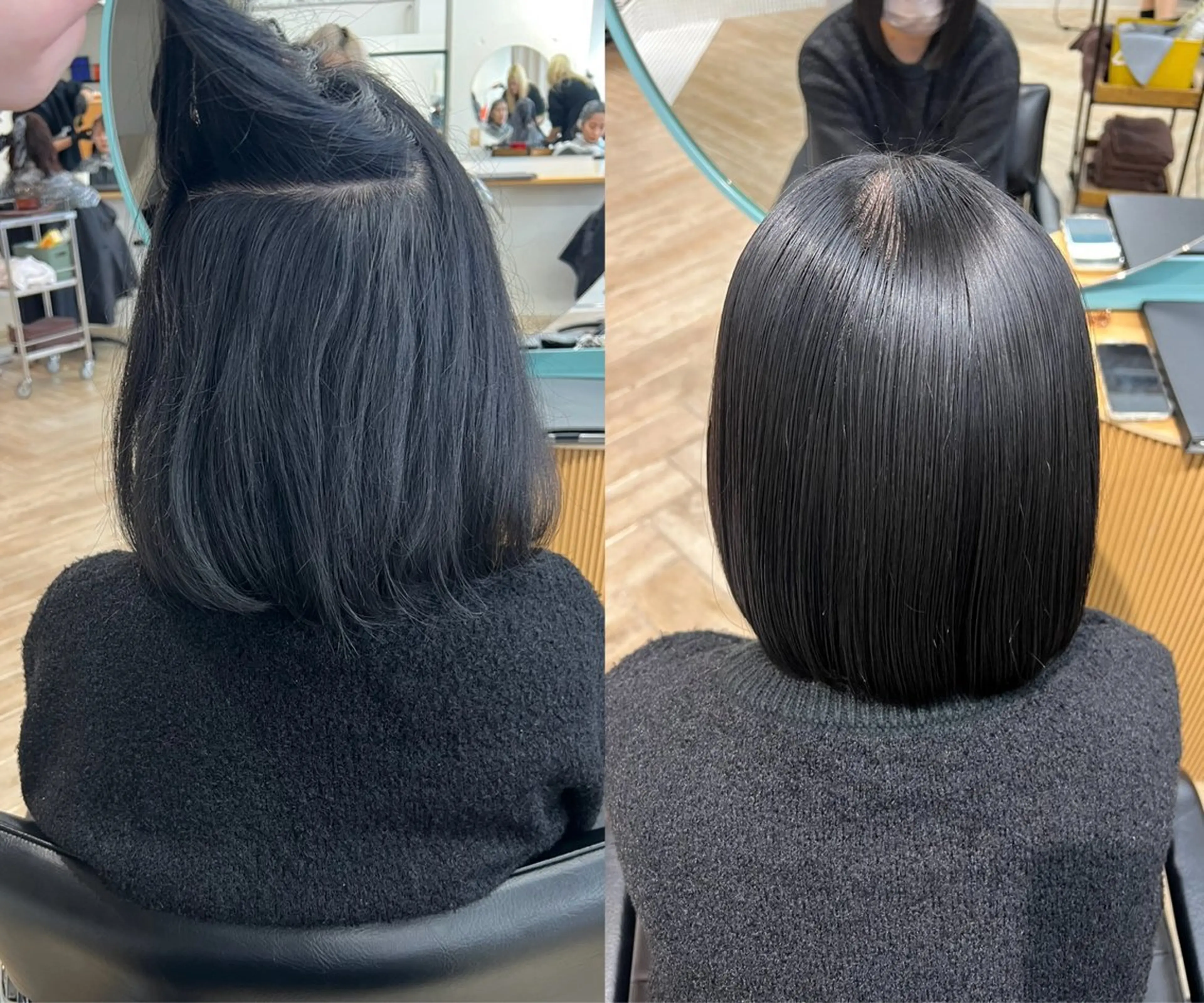 ショート カット 縮毛矯正 トリートメント ベージュ/髪質改善 新潟/万代/井上佑のヘアスタイル