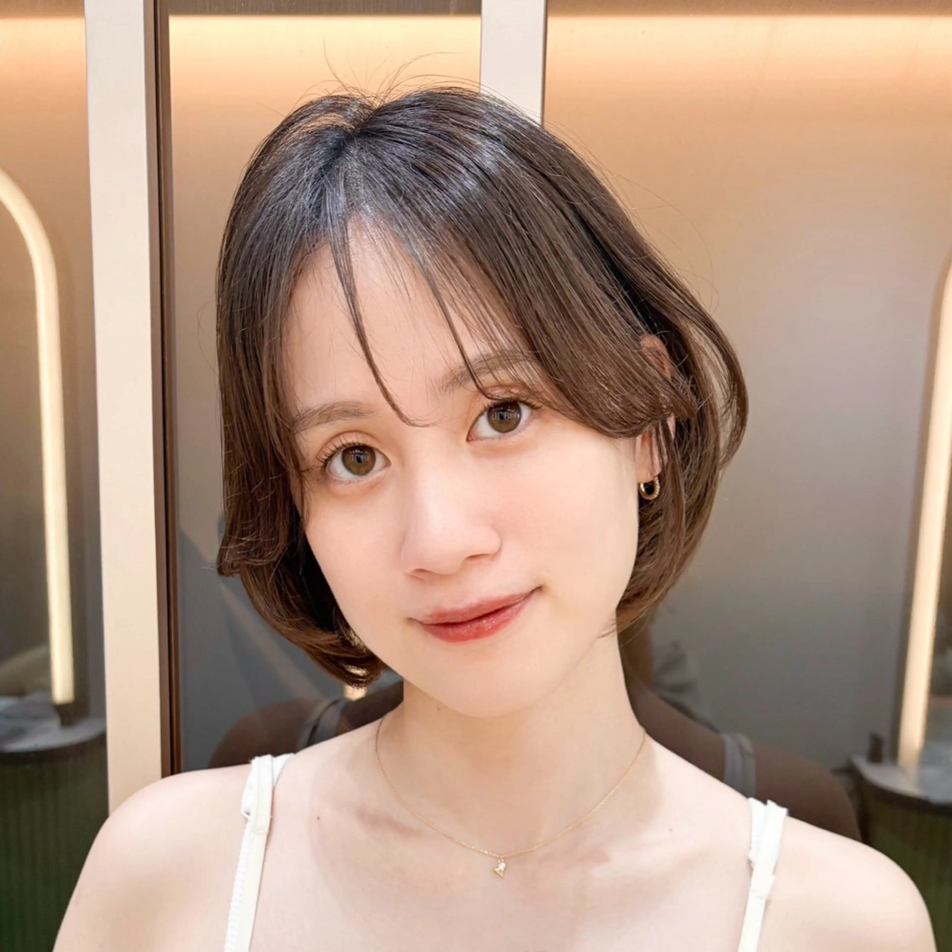 ショート 🩵韓国レイヤー│ ボブ│愛華🪽のヘアスタイル