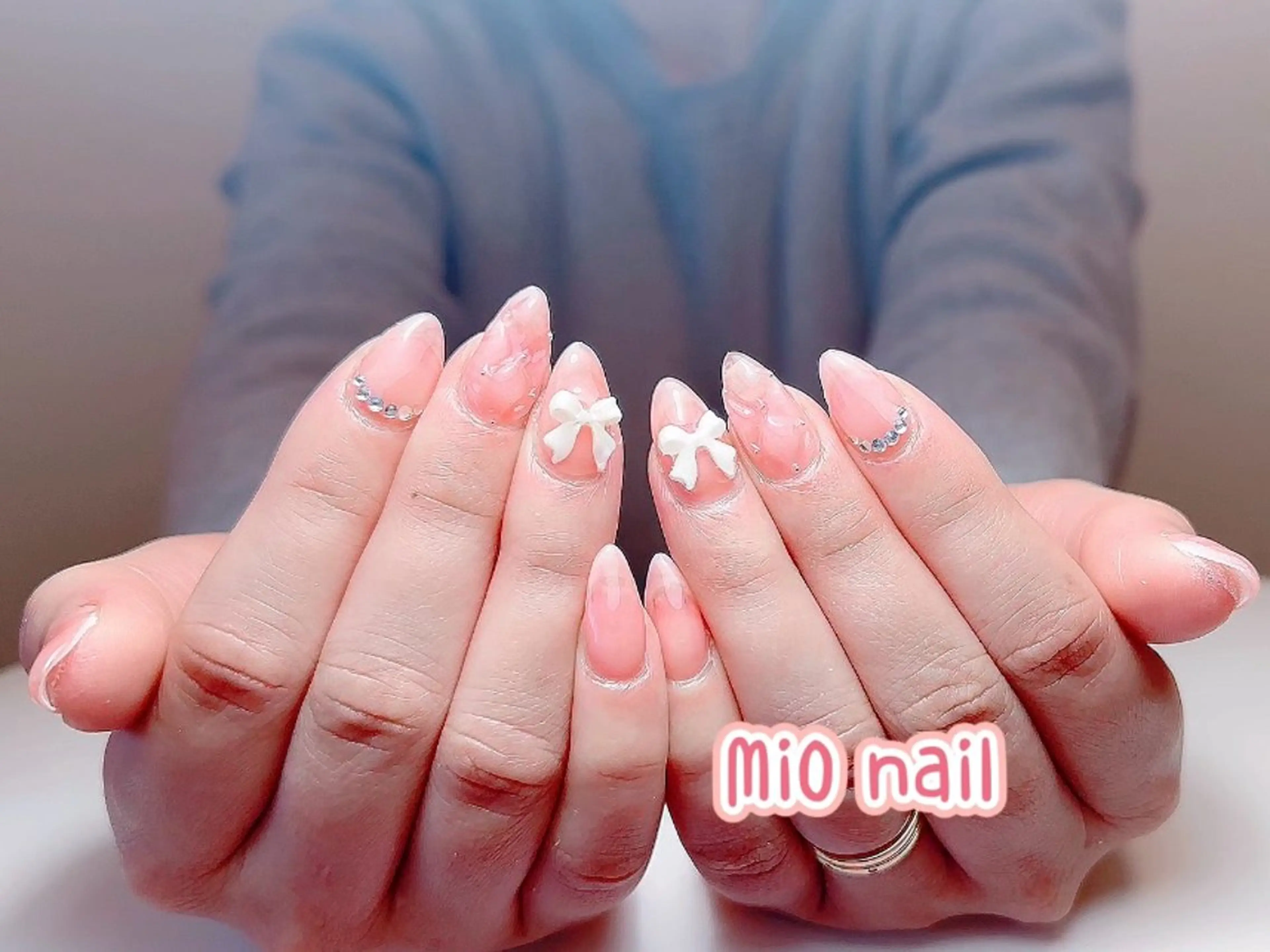 ネイル ジェルネイル 韓国ネイル 持ち込み オフィスネイル ワンホンネイル MiO Nailのネイルデザイン