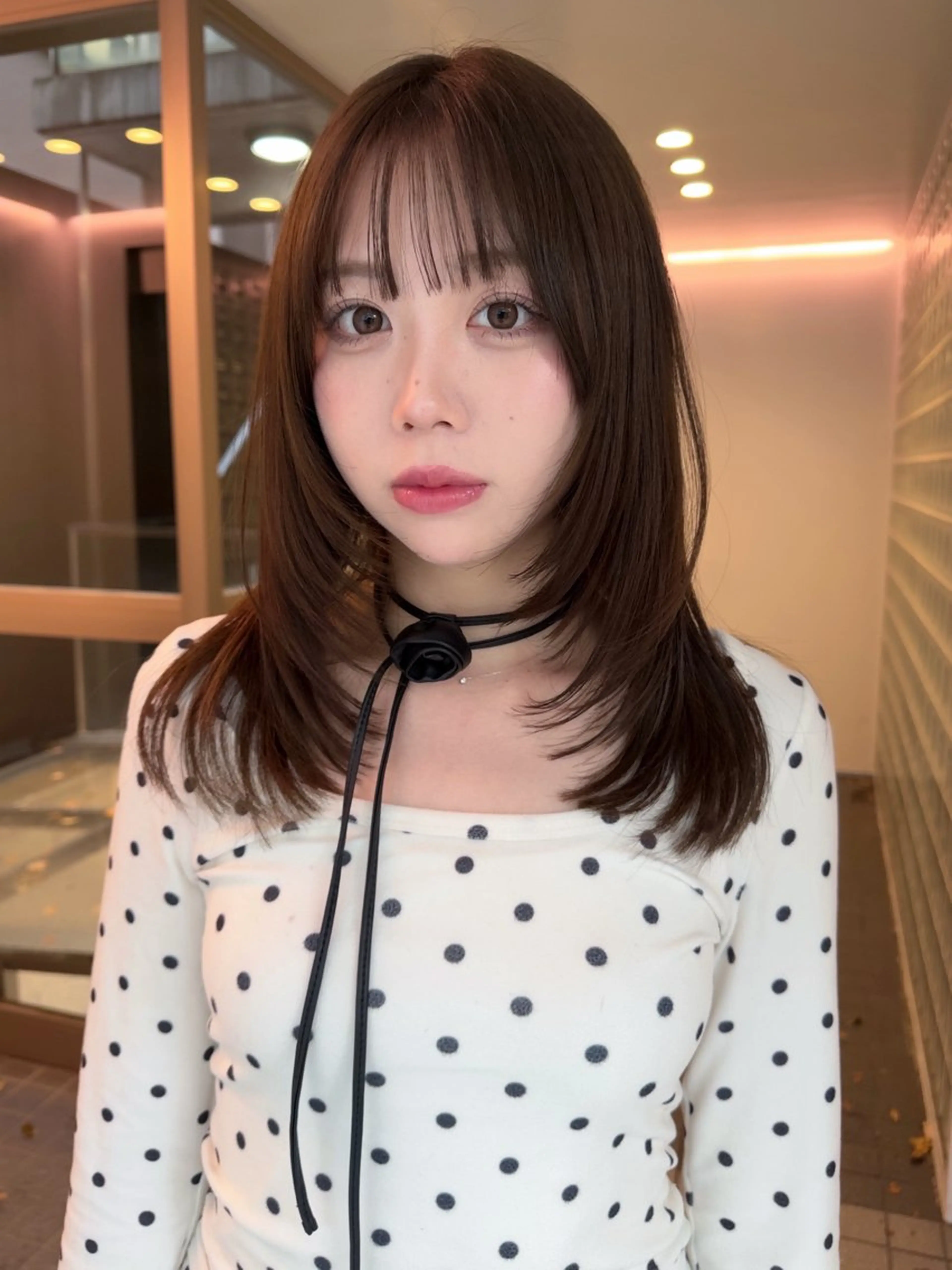 セミロング レイヤーカット ボブ/似合わせ レイヤーcocomoのヘアスタイル