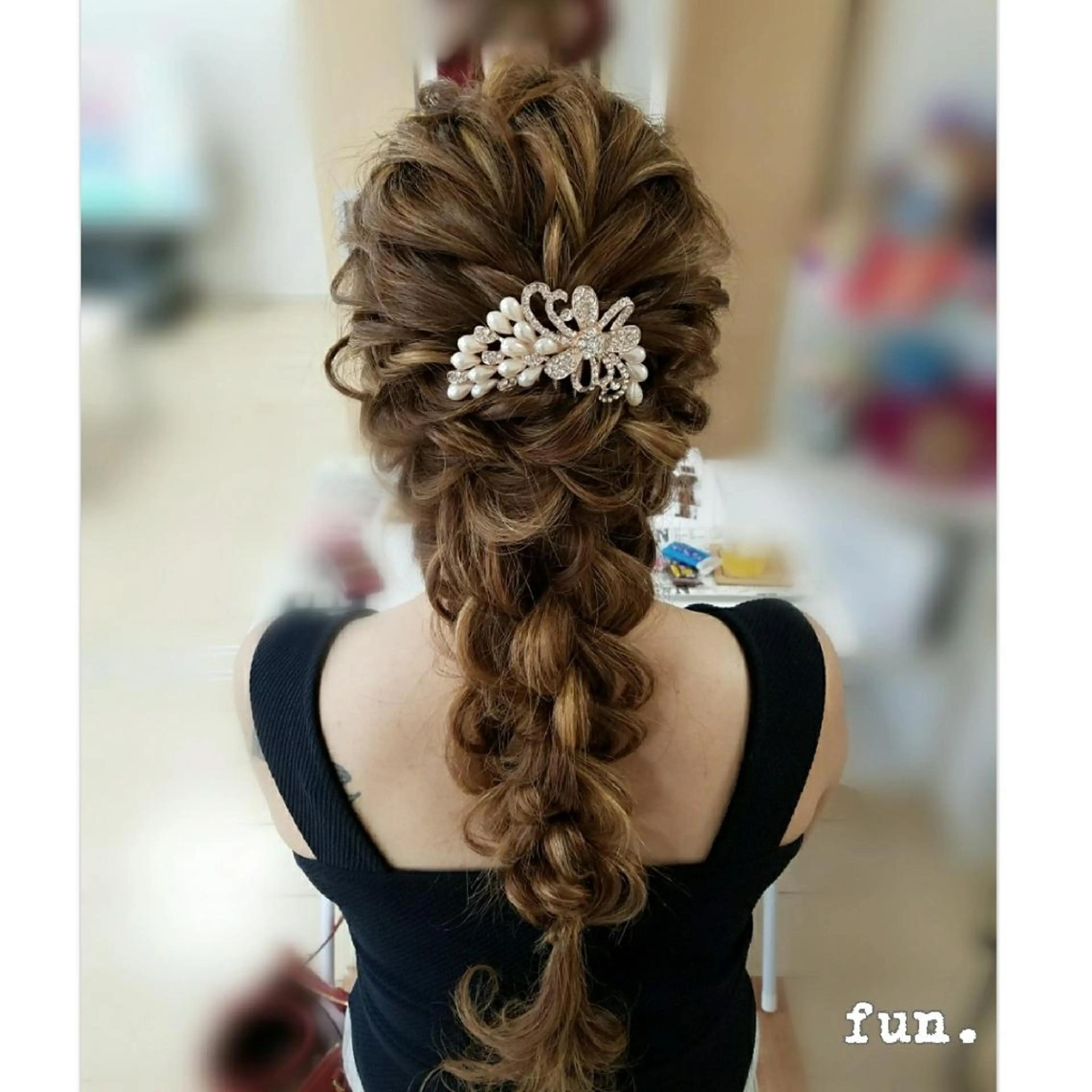 ロング ヘアアレンジ fun./ヘアセット /エクステ/着付のその他イメージ