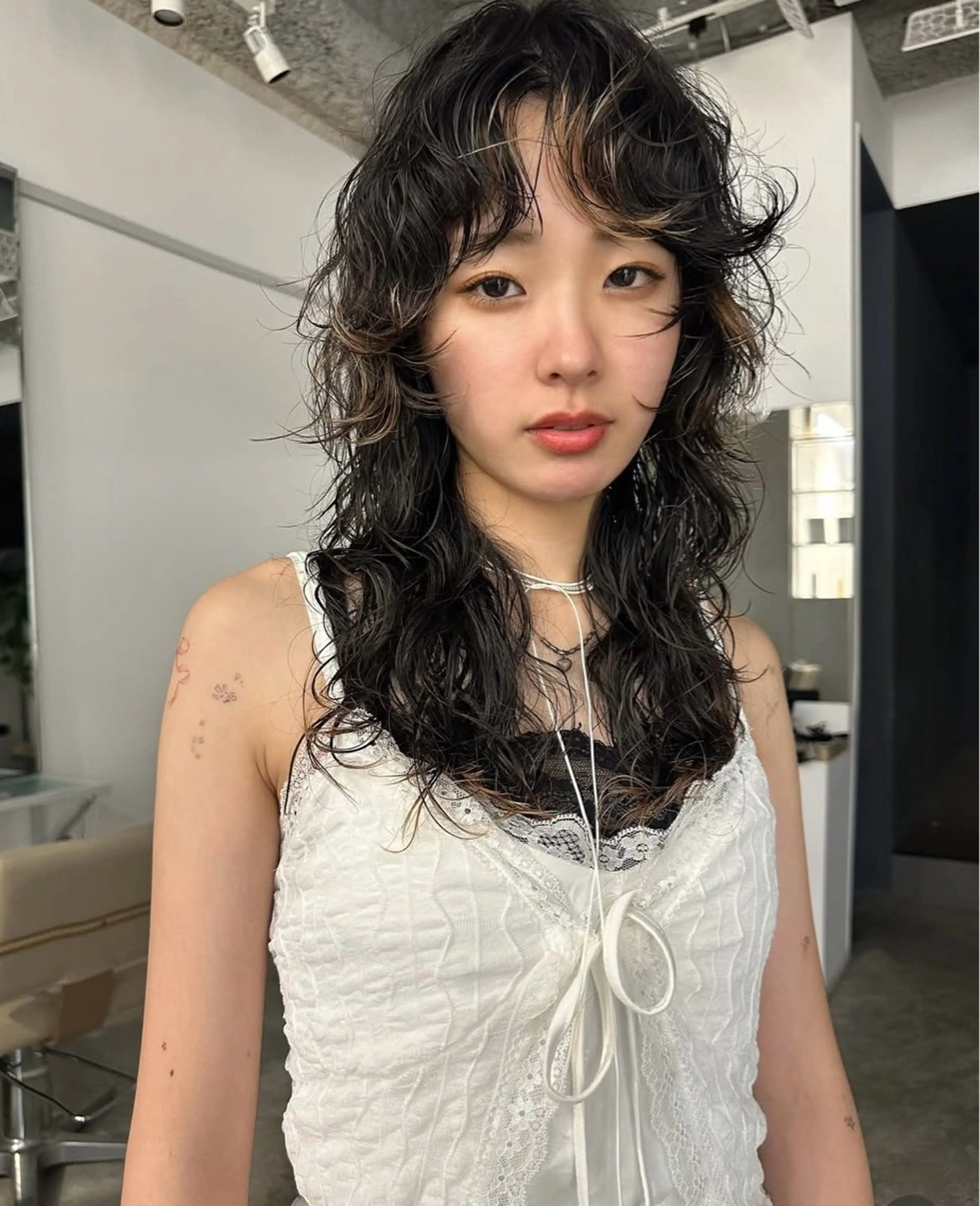 ロング 縮毛矯正/ブリーチ なしダブルカラー輝希のヘアスタイル