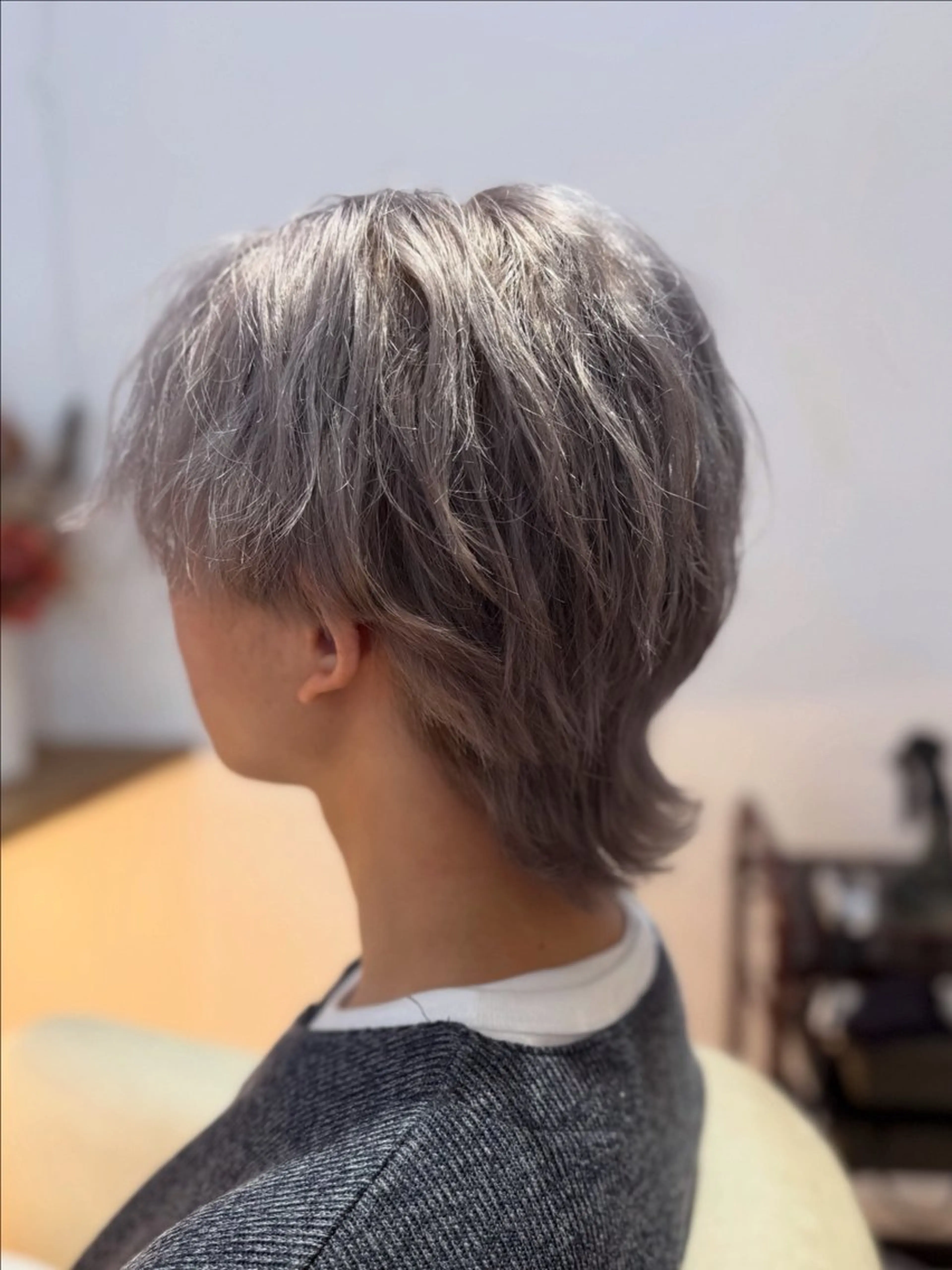 カラー メンズ カット ヘアカラー トリートメント せいと/レイヤー/ ハイトーン/艶髪のヘアスタイル