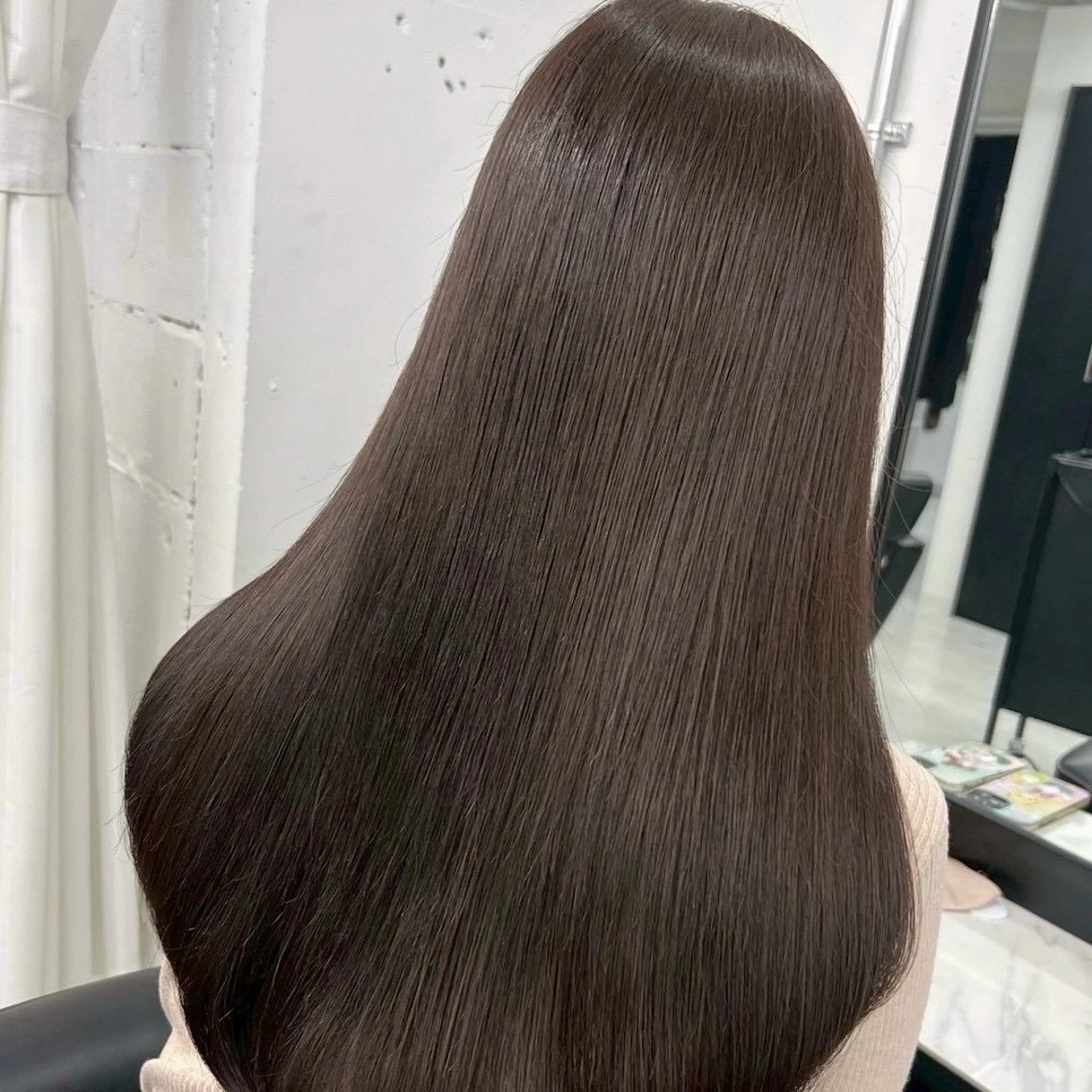 【全員】カット+美髪縮毛矯正+艶カラー+トリートメントの写真