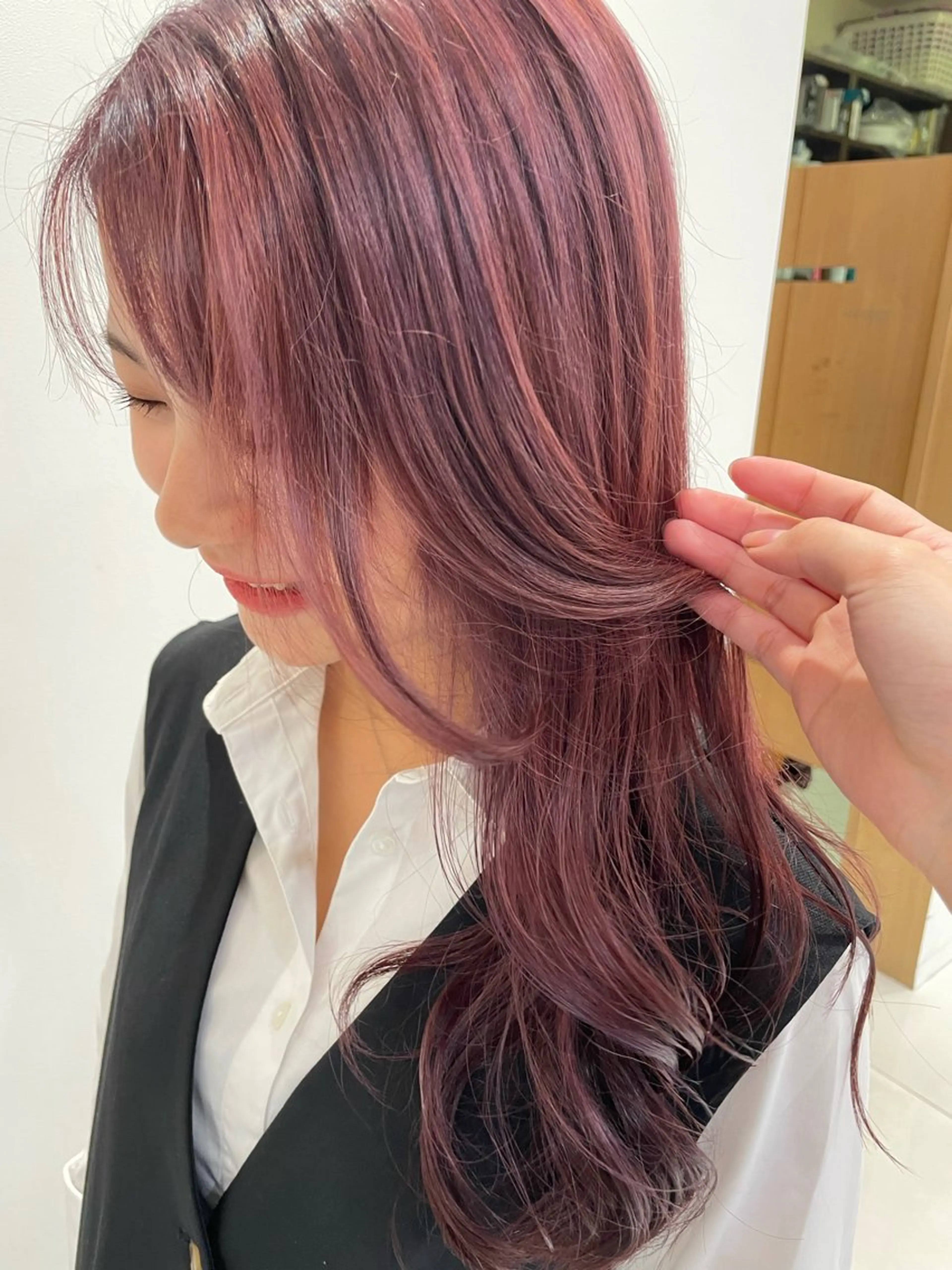 ロング カラー 透明感カラー ダブルカラー 🫧L`pul🫧 yuiのヘアスタイル