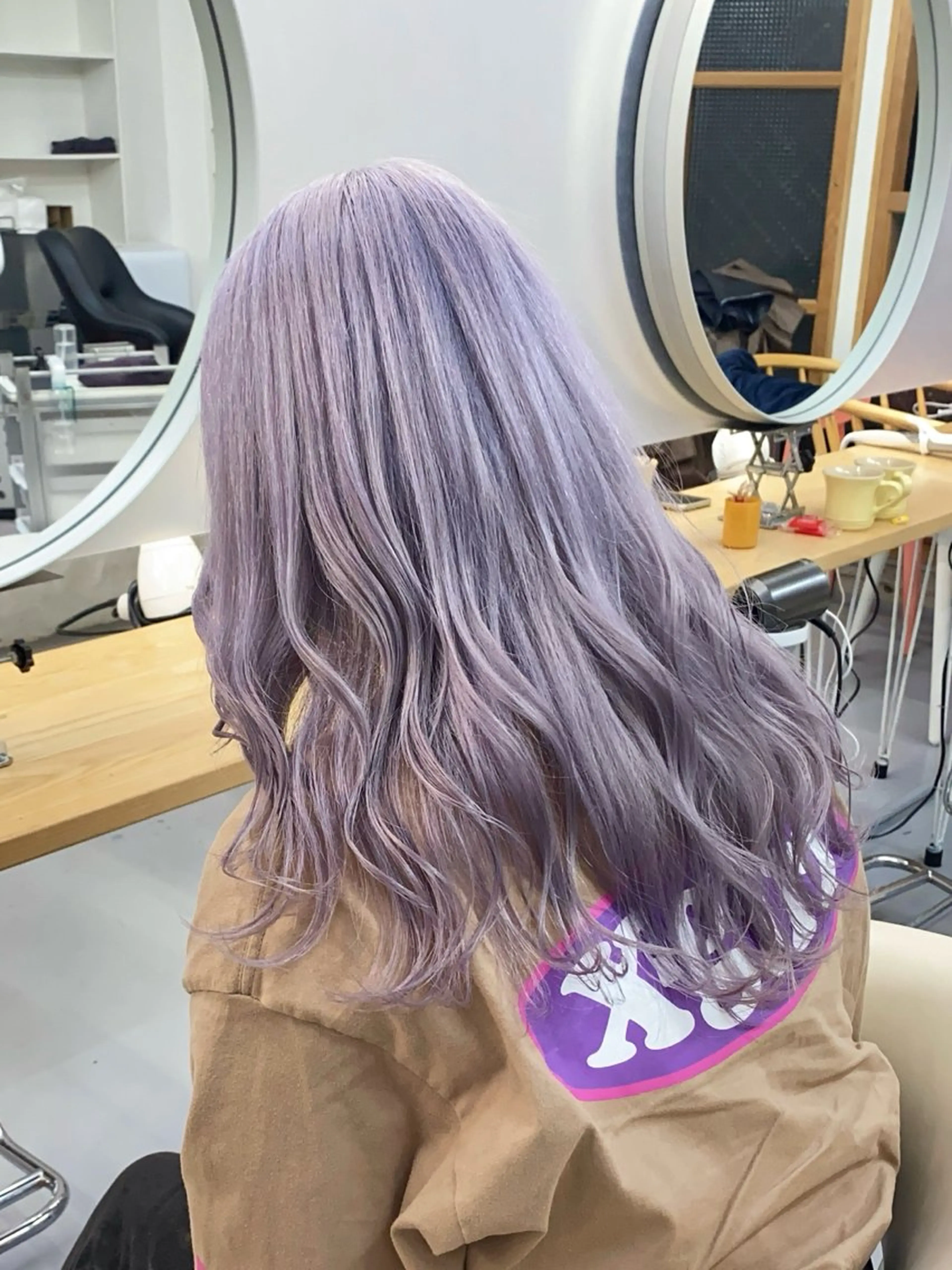 ロング カラー メンズ ケアブリーチ/ツヤ髪 /ハイトーン/西村のヘアスタイル