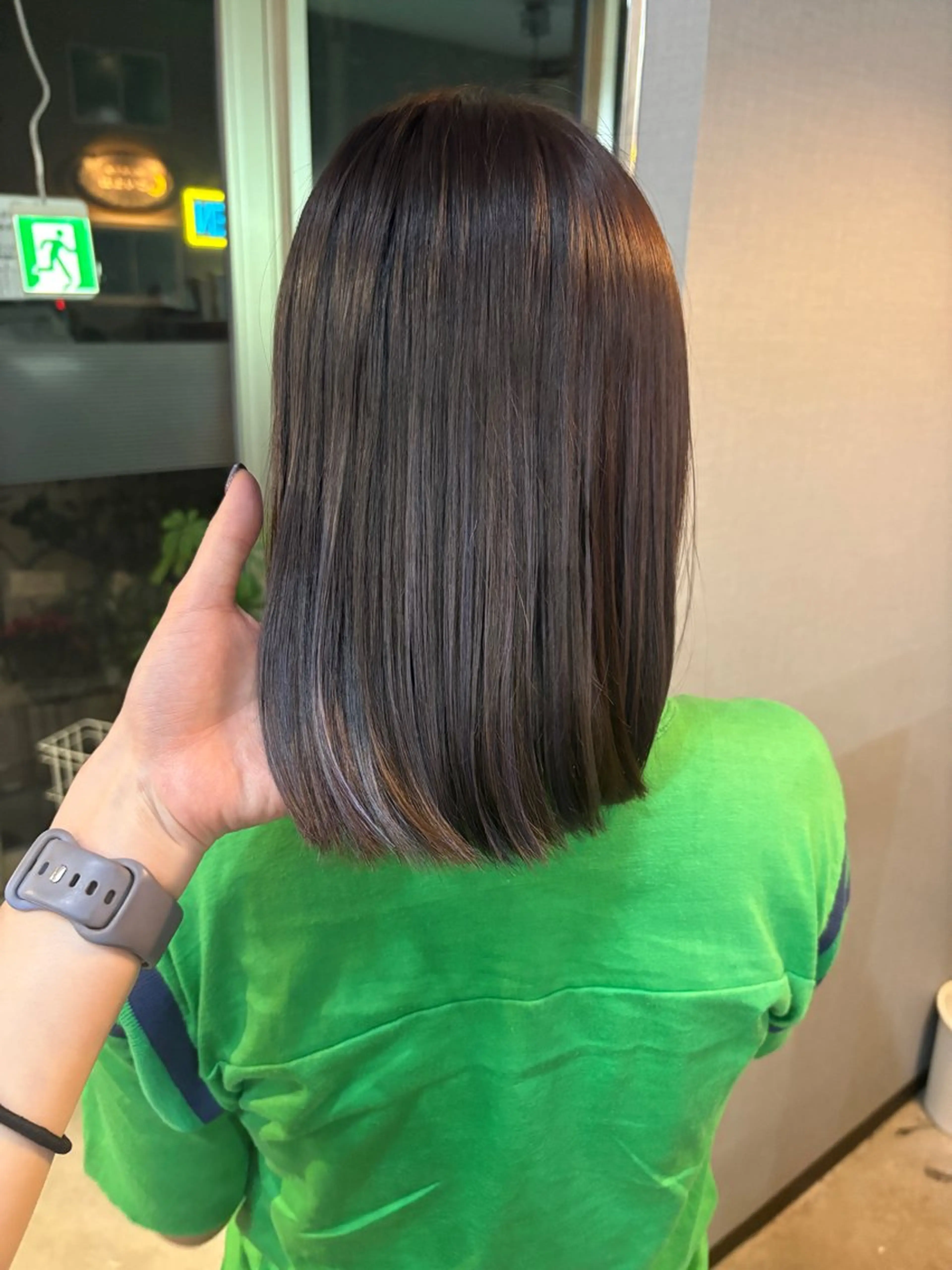 ミディアム ボブ ハイライト カット ヘアカラー Trip 香椎所属・Yukino/ 透明カラー🫧のヘアスタイル