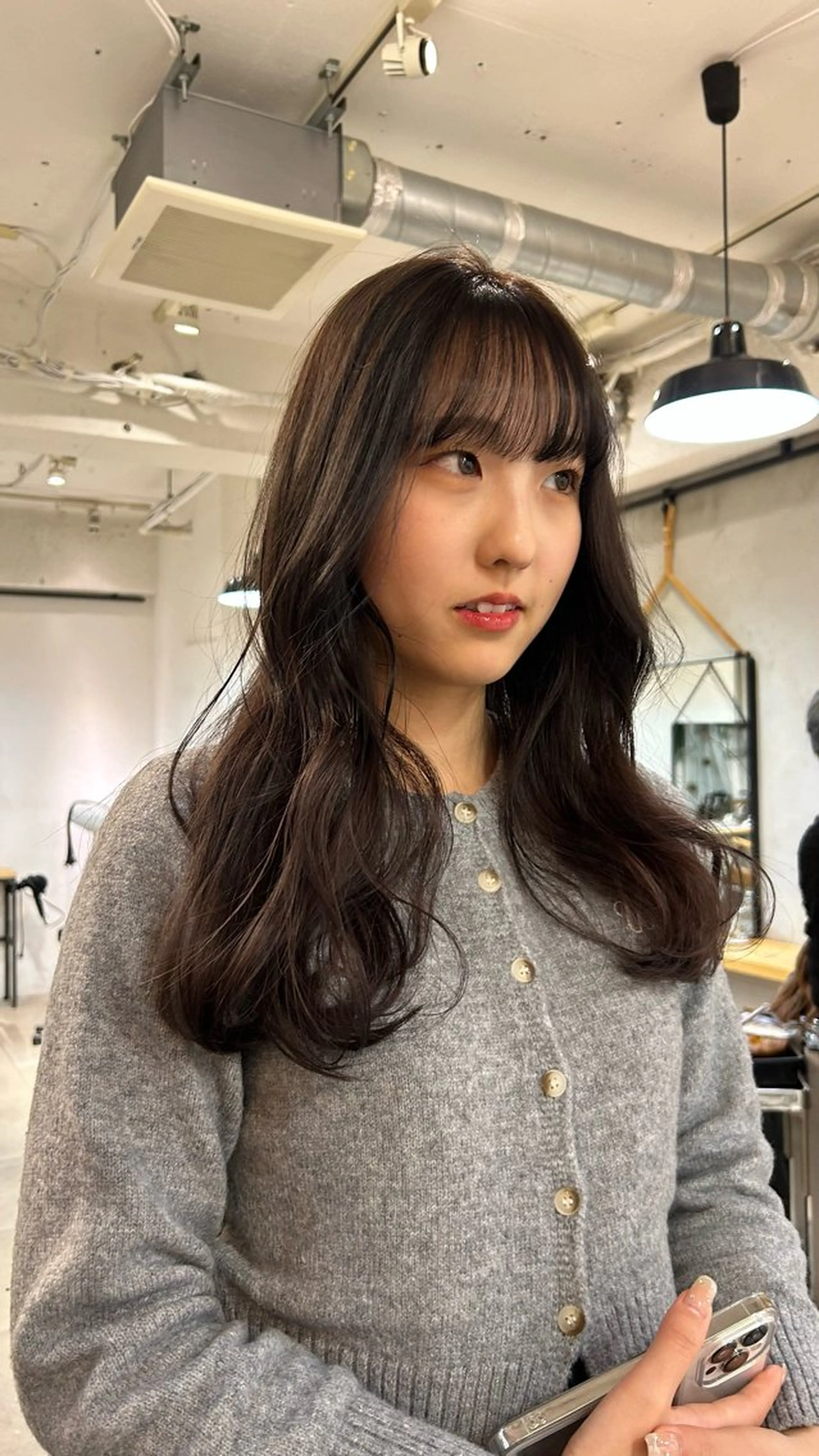 セミロング カラー カット ヘアカラー じゅわっと暖色カラー 🍊Moemiのヘアスタイル