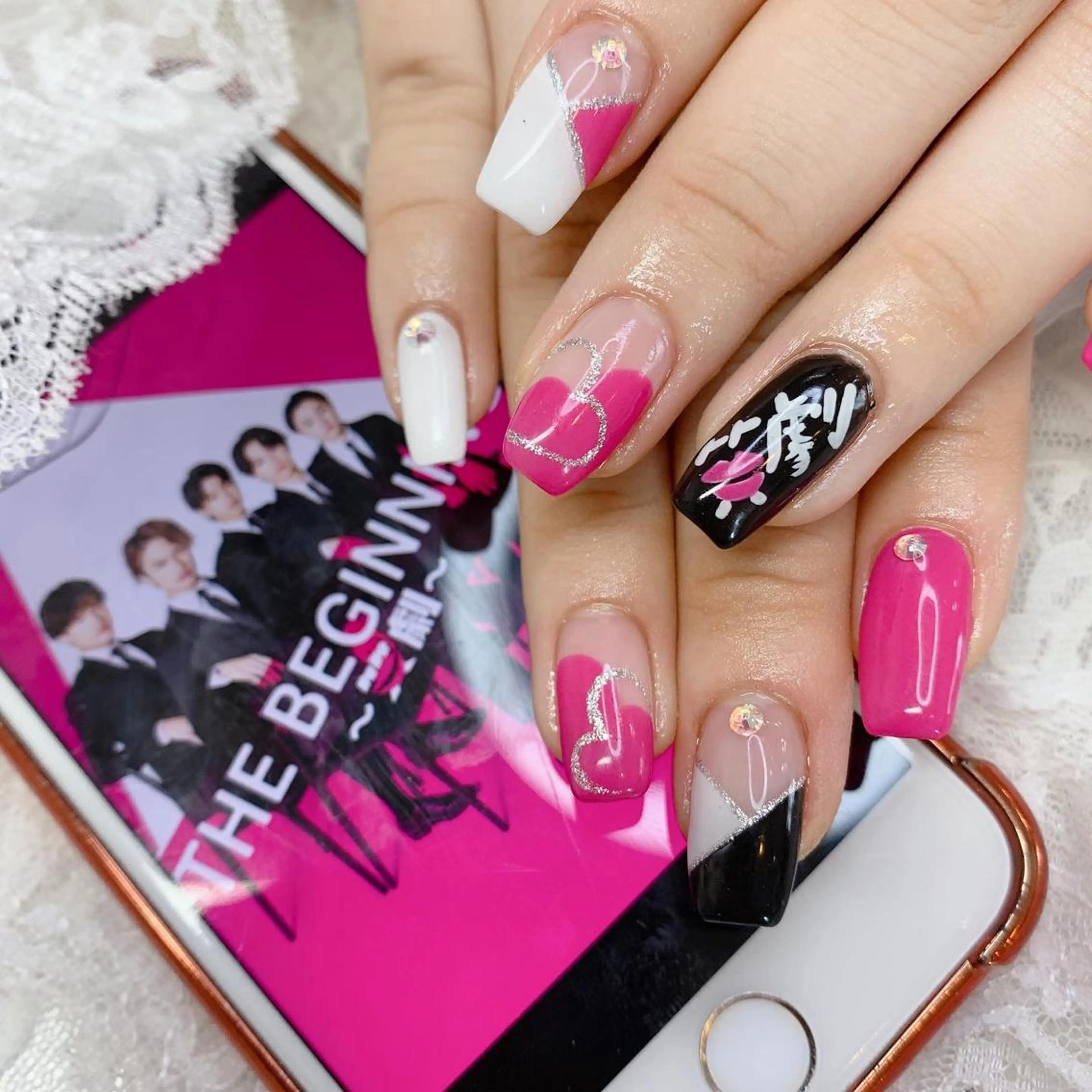 ネイル ロングネイル ハンドネイル La neige* yuki 🐩🌙のネイルデザイン