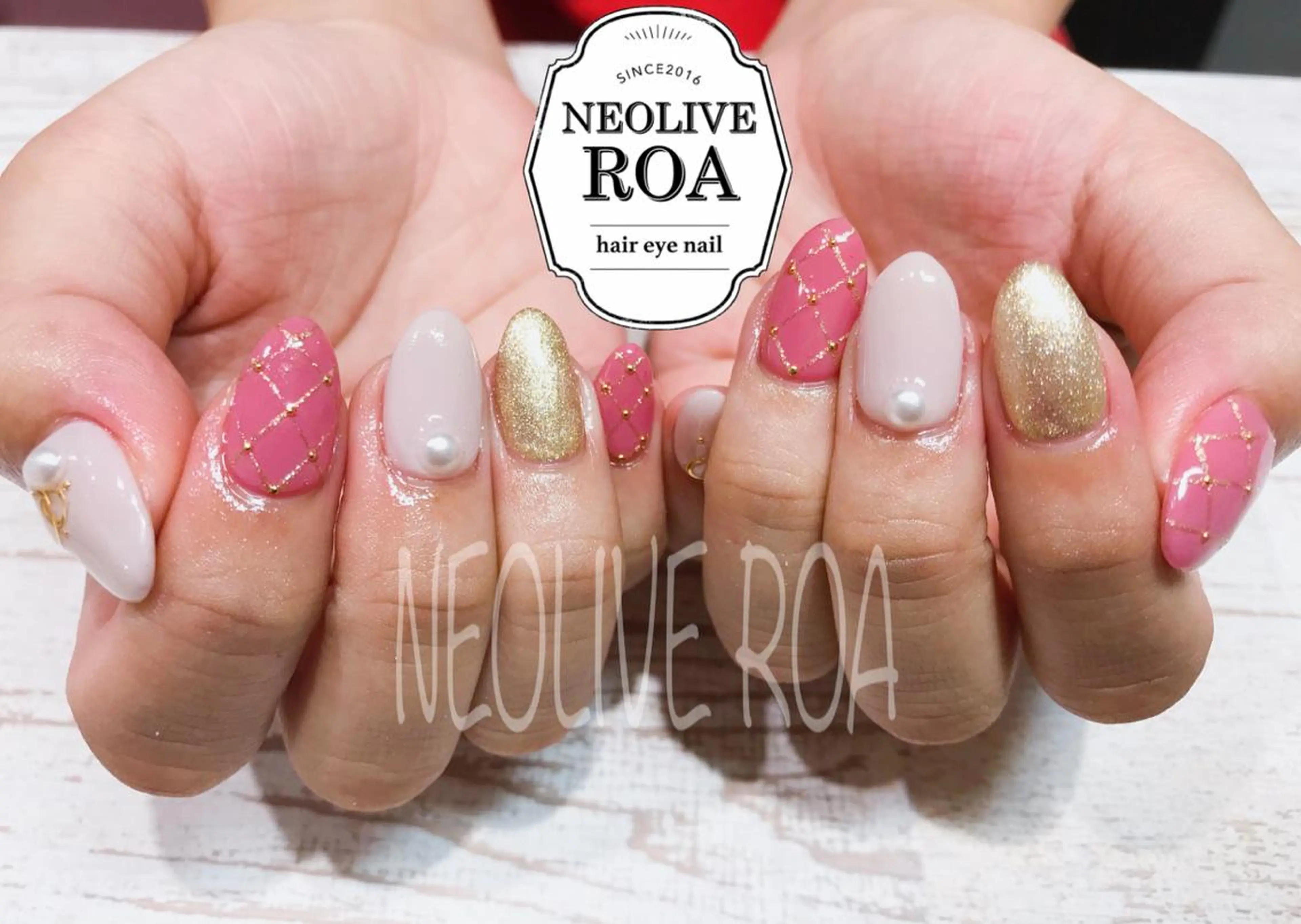 ネイル ガーリー ハンドネイル Nail by selenのネイルデザイン