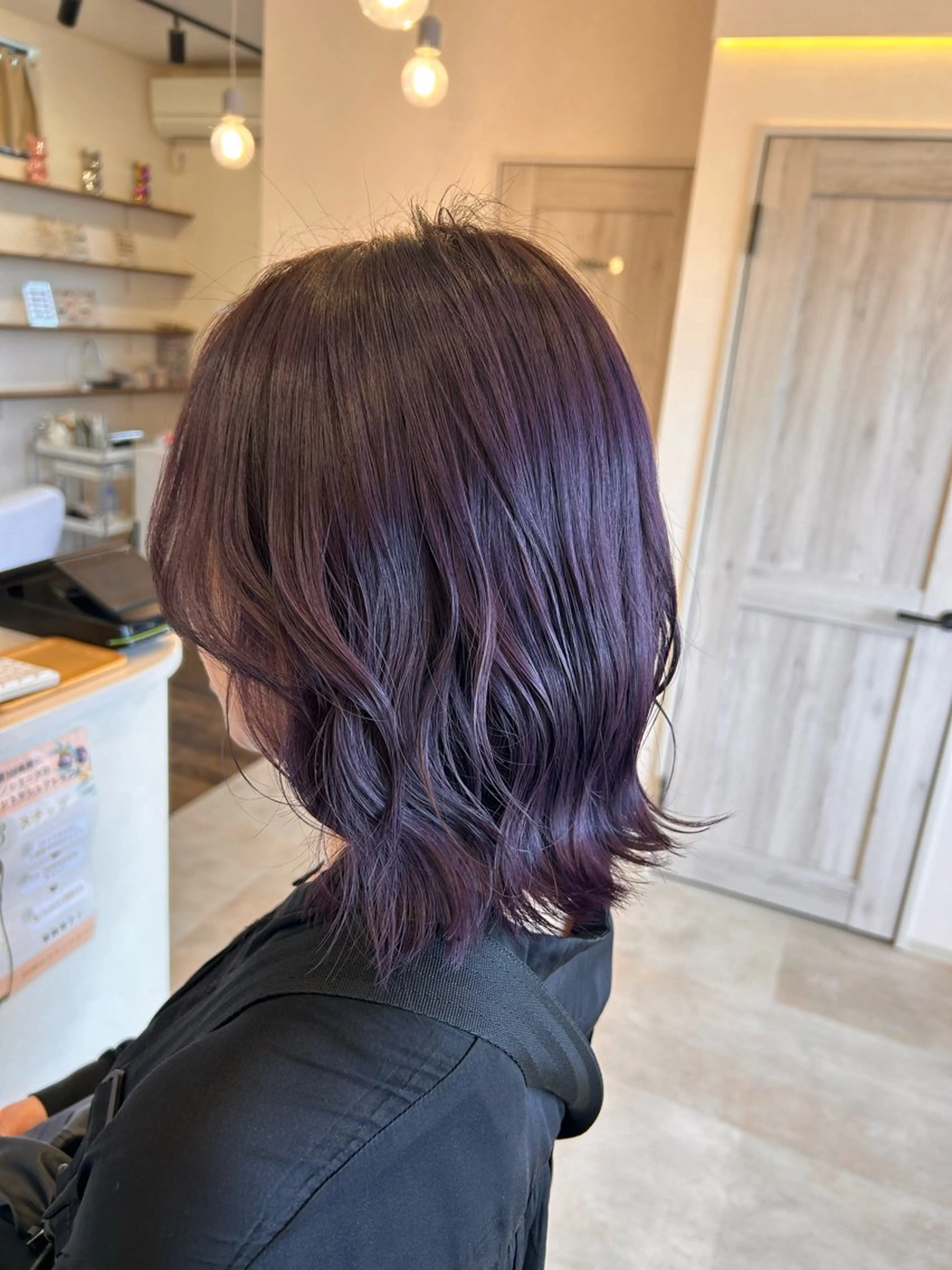 ミディアム カラー ブリーチ ヘアカラー トリートメント soelle Hanaのヘアスタイル