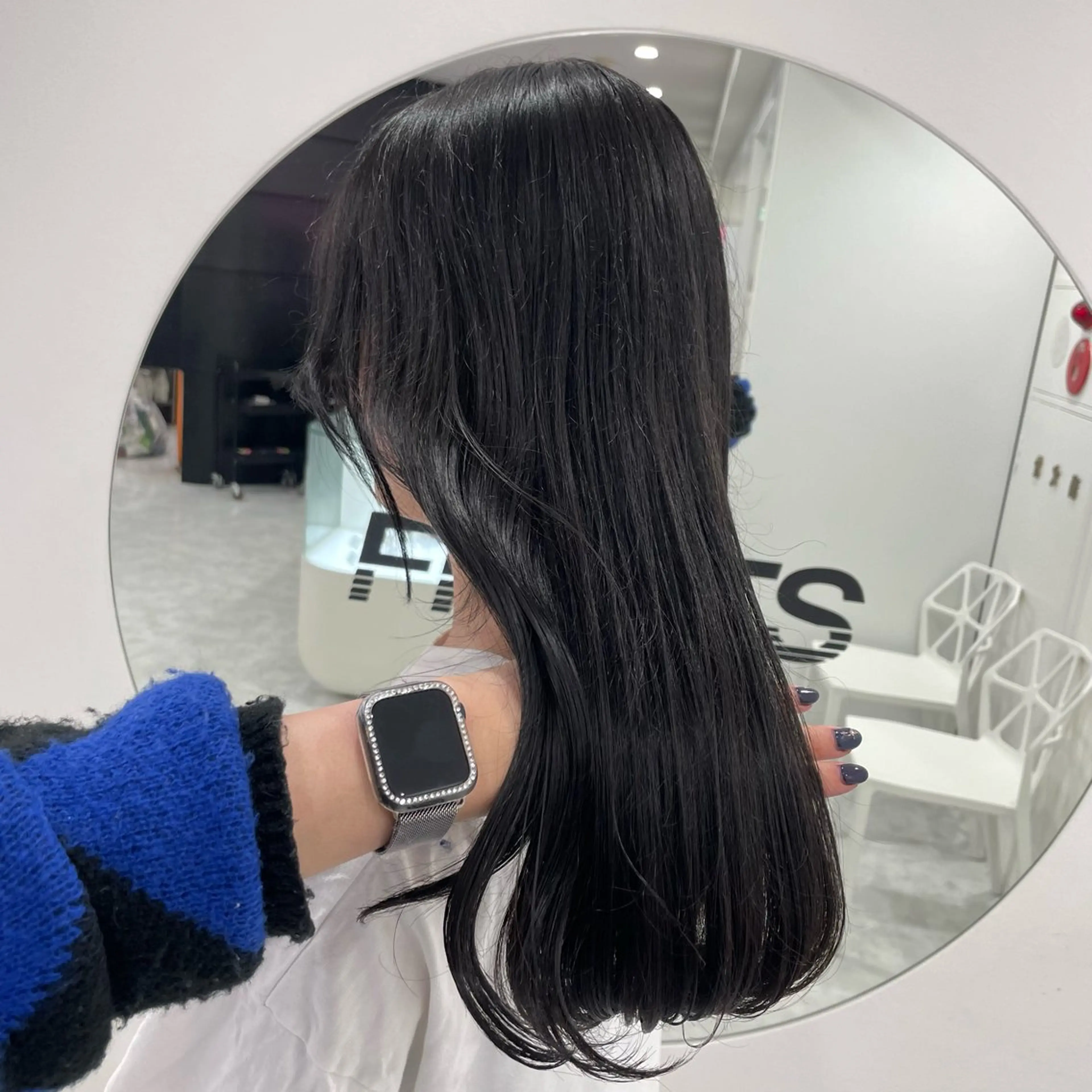 セミロング カラー 黒髪 透明感カラー ブリーチなし🌼トレ ンド🌼似合わせのヘアスタイル