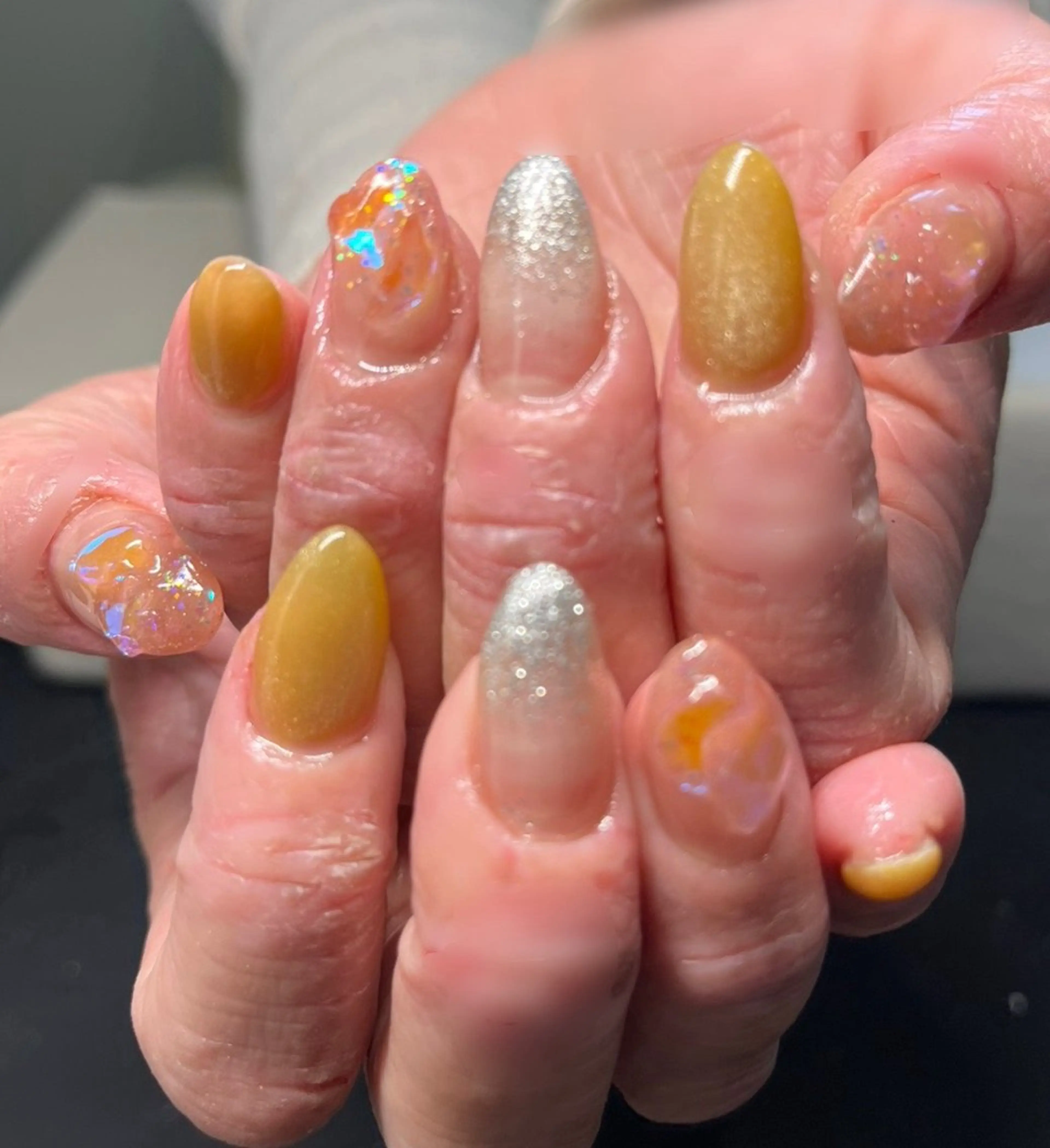 ネイル 持ち込み ハンドネイル Chaleur fleurのネイルデザイン